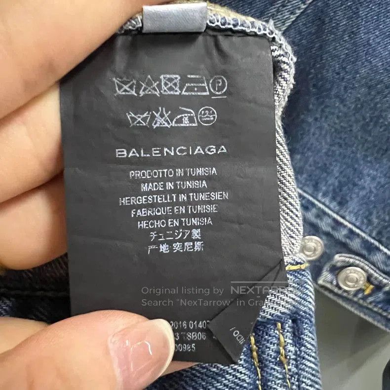 Balenciaga Balenciaga Blue Denim Jacket Size 36. Size US XS / EU 42 / 0 - 3 Thumbnail