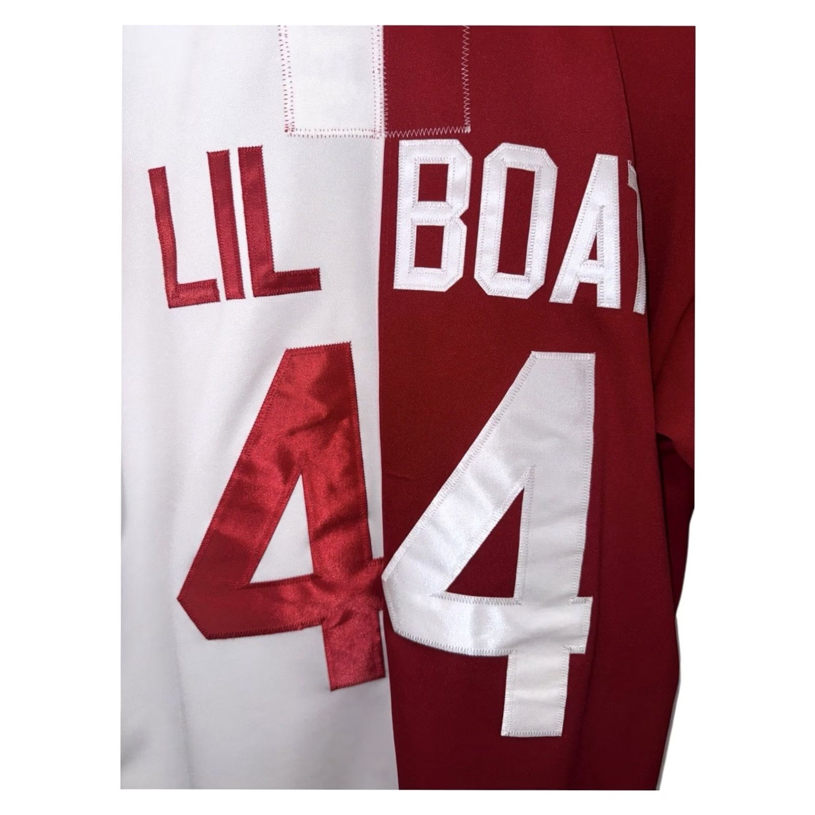 Vintage Lil Yachty Sailing Team Baseball Jersey T-Shirt Size L RED Men RARE Size US L / EU 52-54 / 3 - 3 Thumbnail