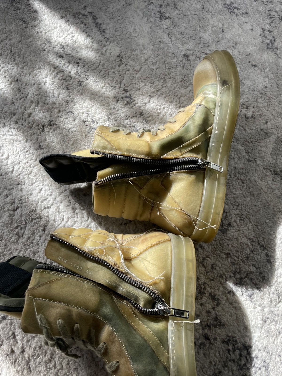 Rick Owens SS19 Babel 'Swamp' Geobasket Size US 11 / EU 44 - 7 Thumbnail