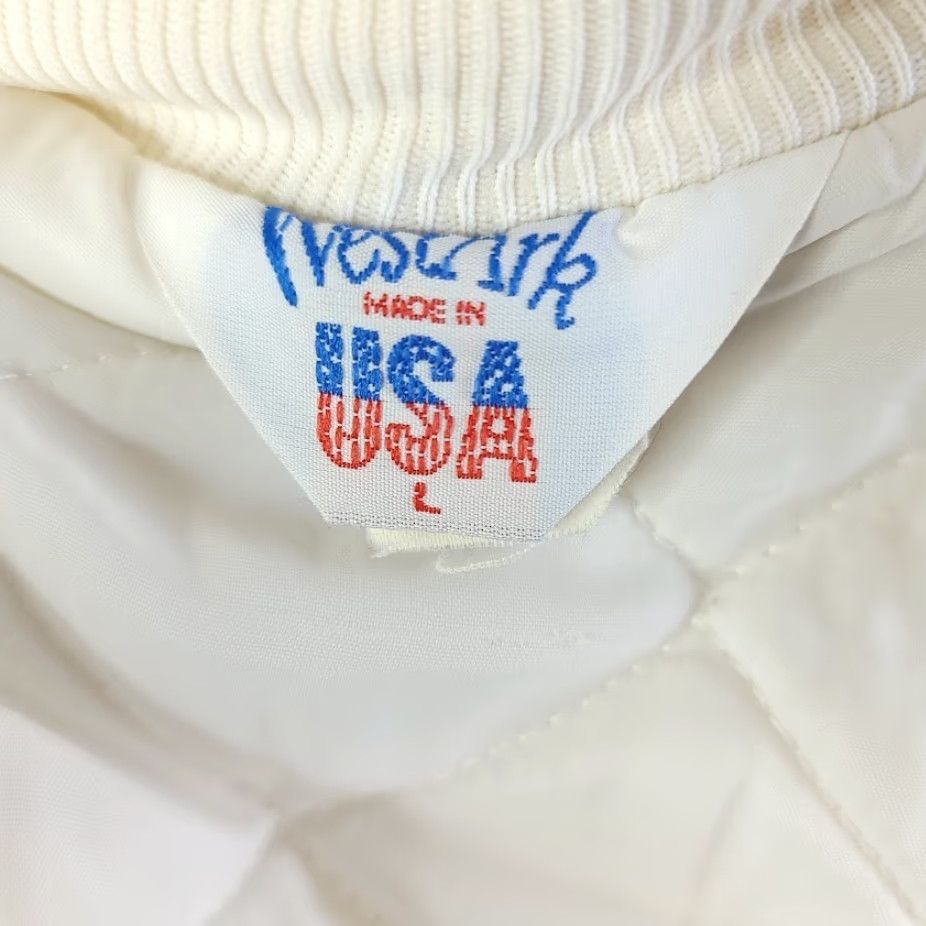 Vintage VINTAGE Mojave Electric Bomber Jacket WestArk Mens Large 90s Las Vegas Made In USA White Polyester Blend Snap Front Military Style / Size US L / EU 52-54 / 3 - 7 Thumbnail