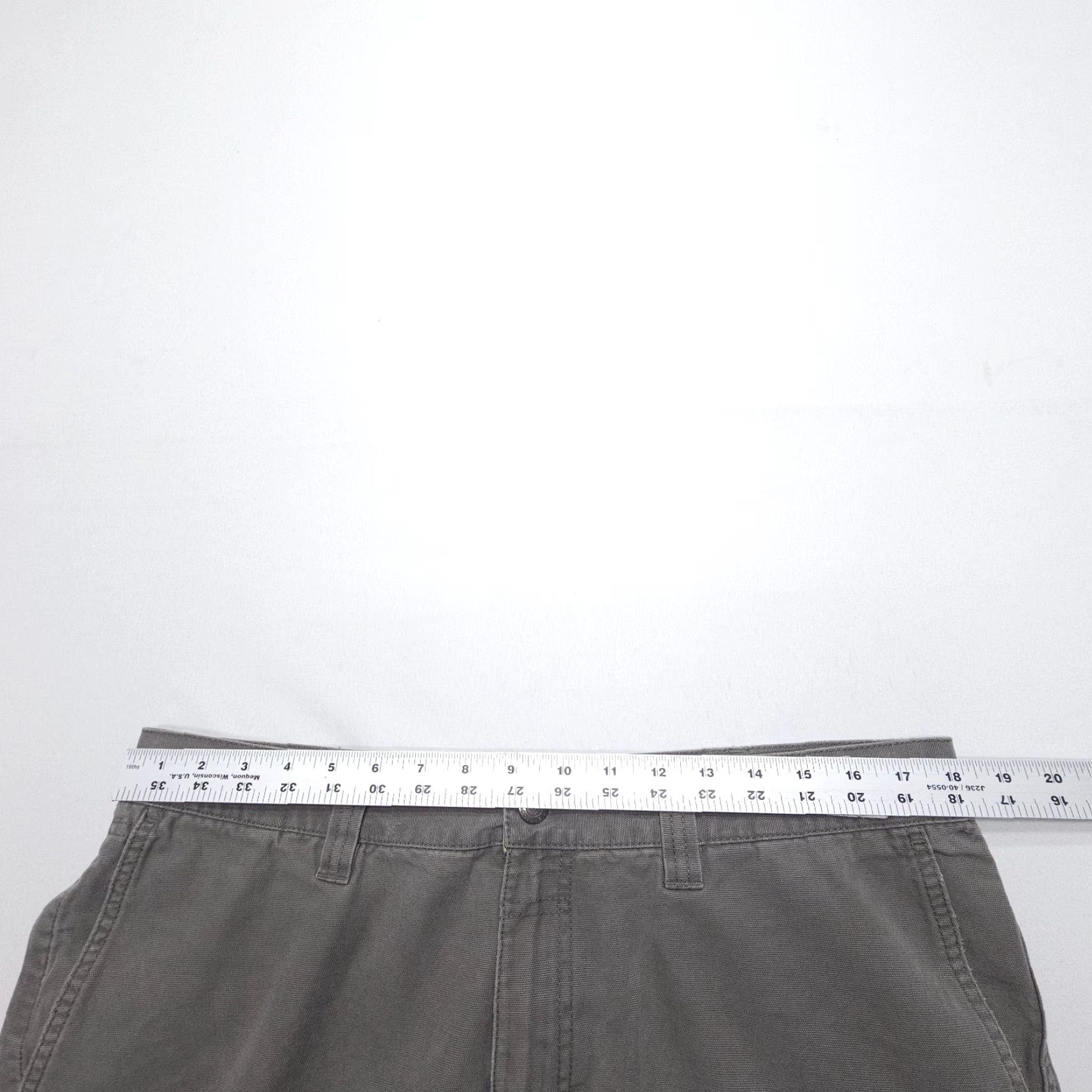 Vintage Columbia Pants Mens 36x30 Inseam Green Canvas Utility Straight Front Work Casual Travel 90s Theme American Size US 36 / EU 52 - 5 Thumbnail