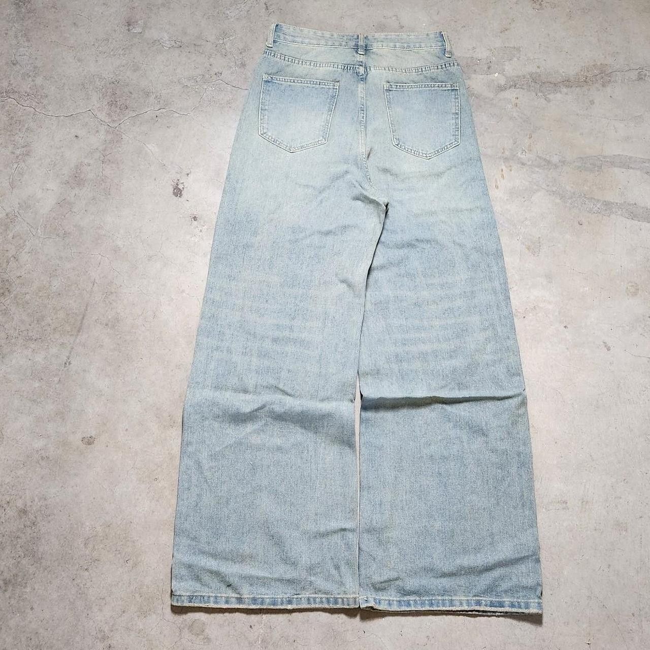 Japanese Brand Baggy loose fit blue/grey jeans Size US 30 / EU 46 - 4 Thumbnail