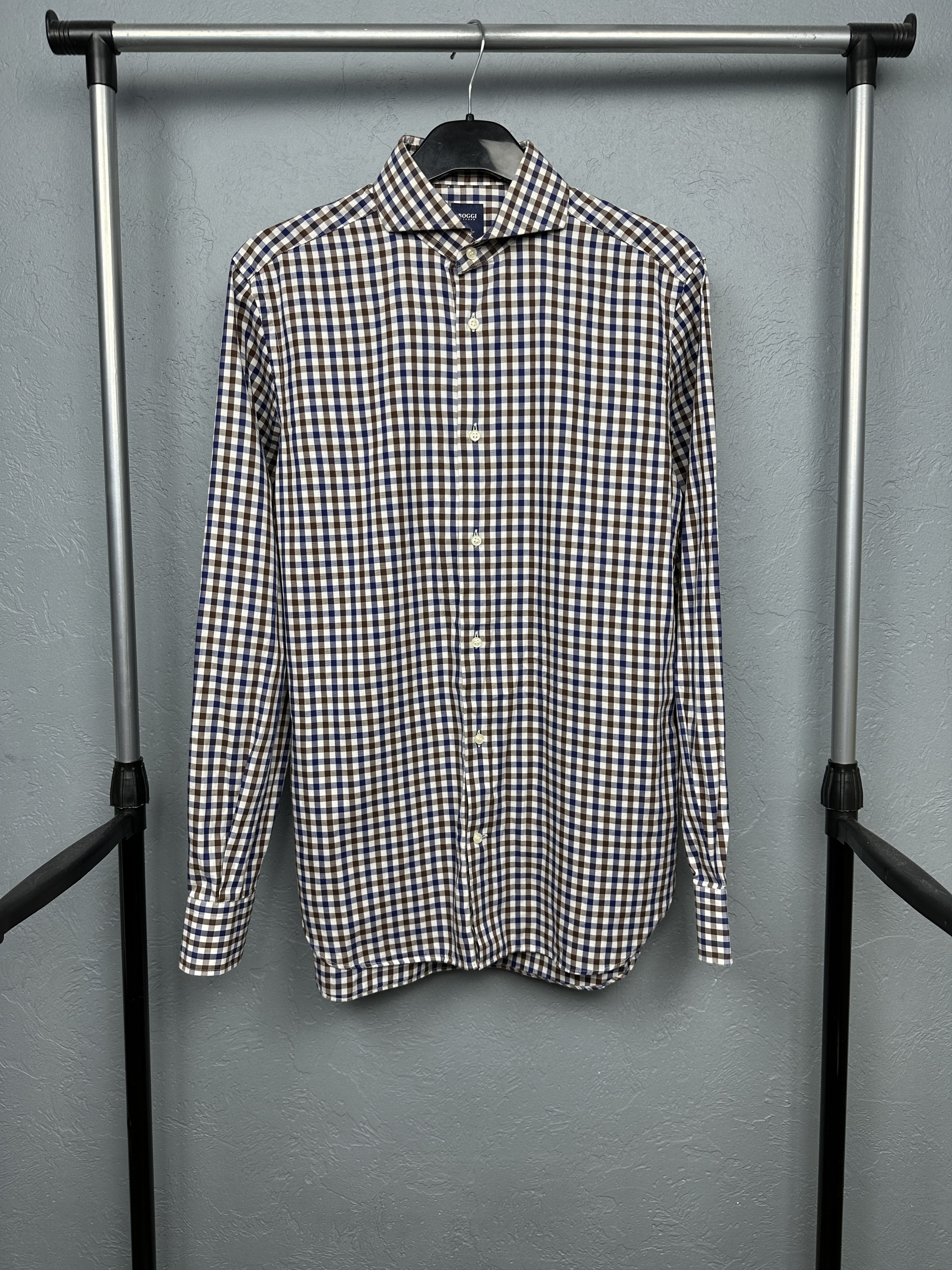 Boggi Boggi Vintage Mens Long Sleeve Shirt Size US M / EU 48-50 / 2 - 1 Thumbnail