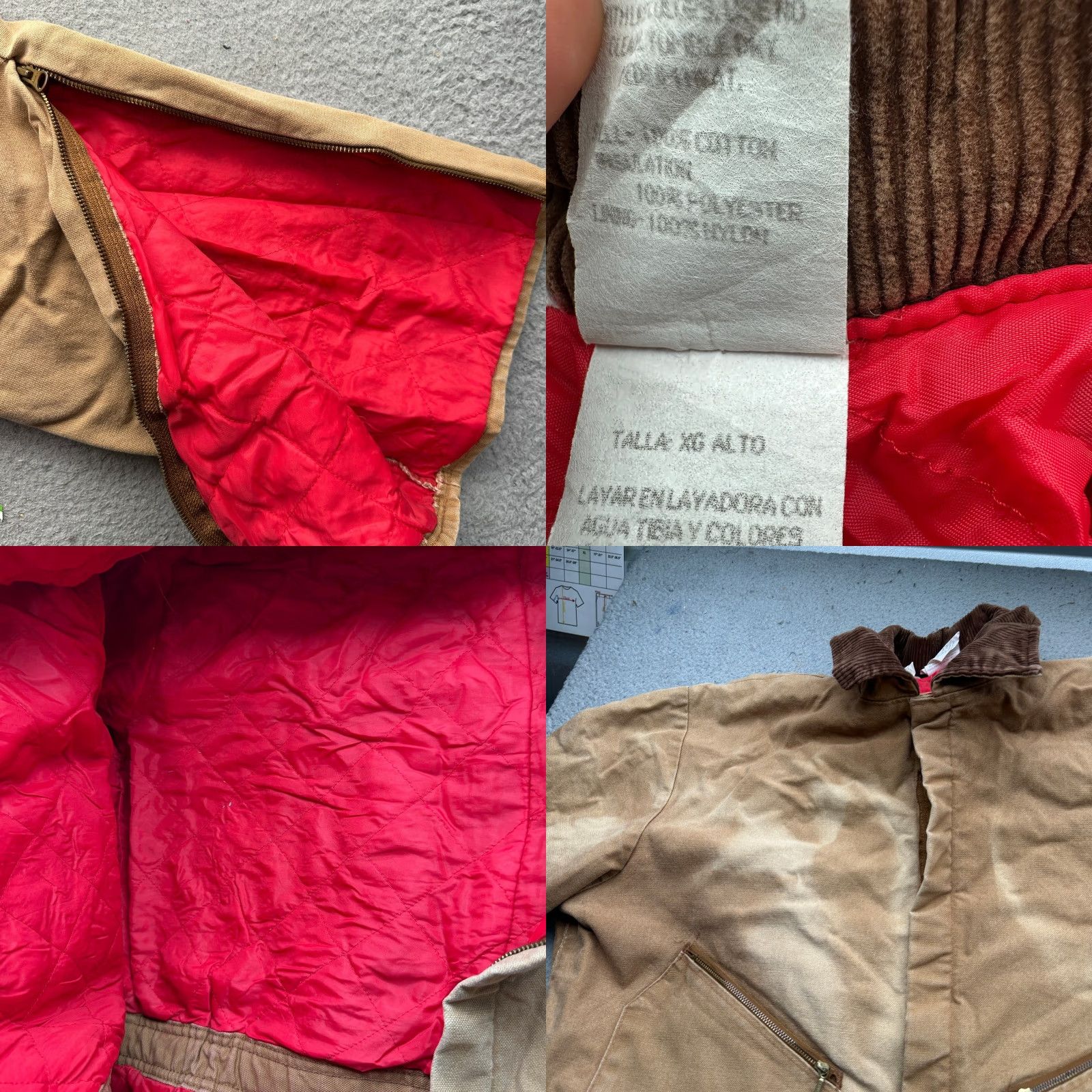 Walls VINTAGE Walls Blizzard Pruf Duck Canvas Quilted Lined Coveralls Mens XL Tall 46-48 30" Inseam Brown Mens XL Tall Brown Overalls Size US 44 / EU 60 - 8 Thumbnail
