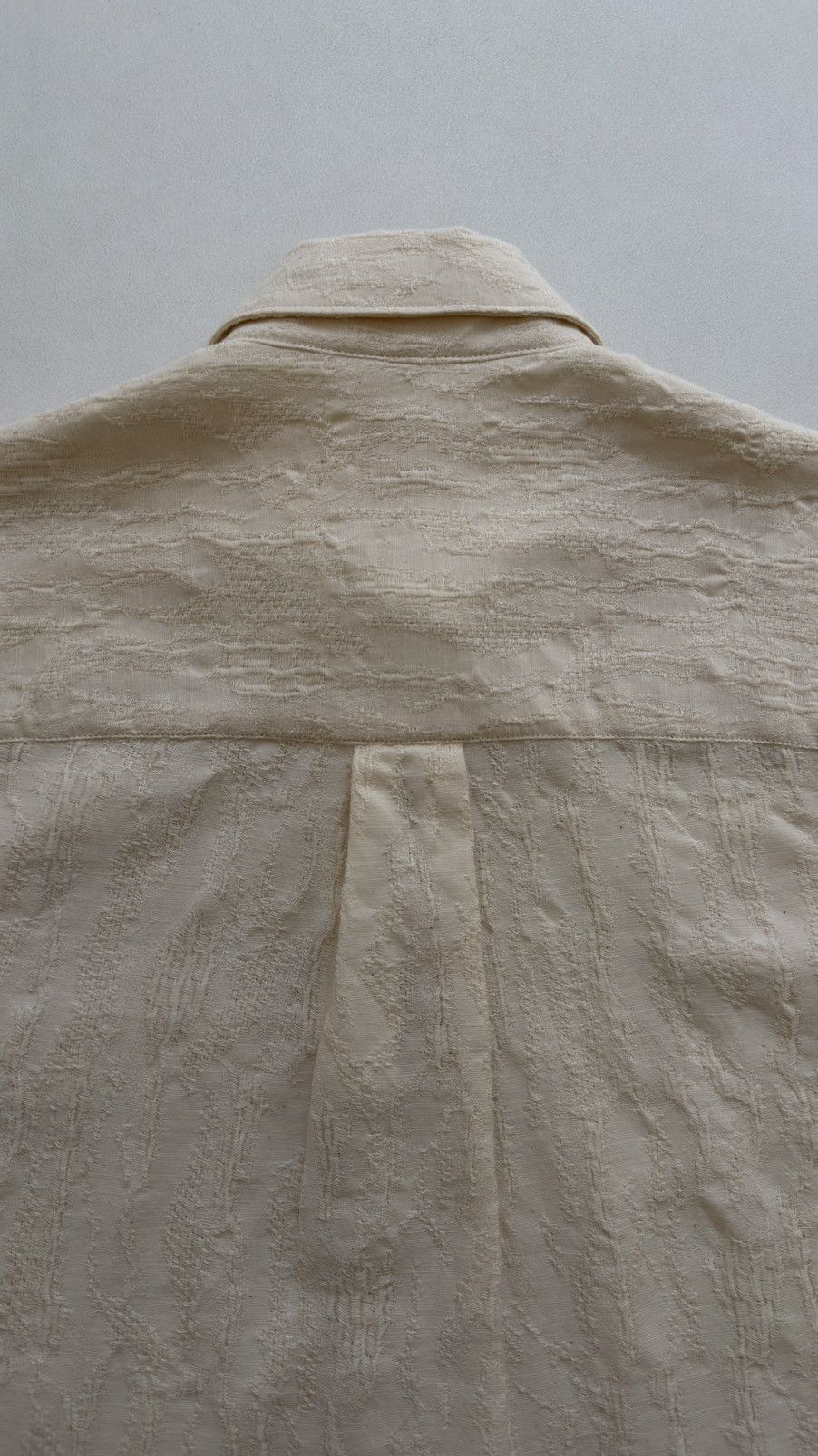 Sunflower ‘Ace’ Textured Cream Cotton Boxy Fit Shirt Size US M / EU 48-50 / 2 - 14 Thumbnail