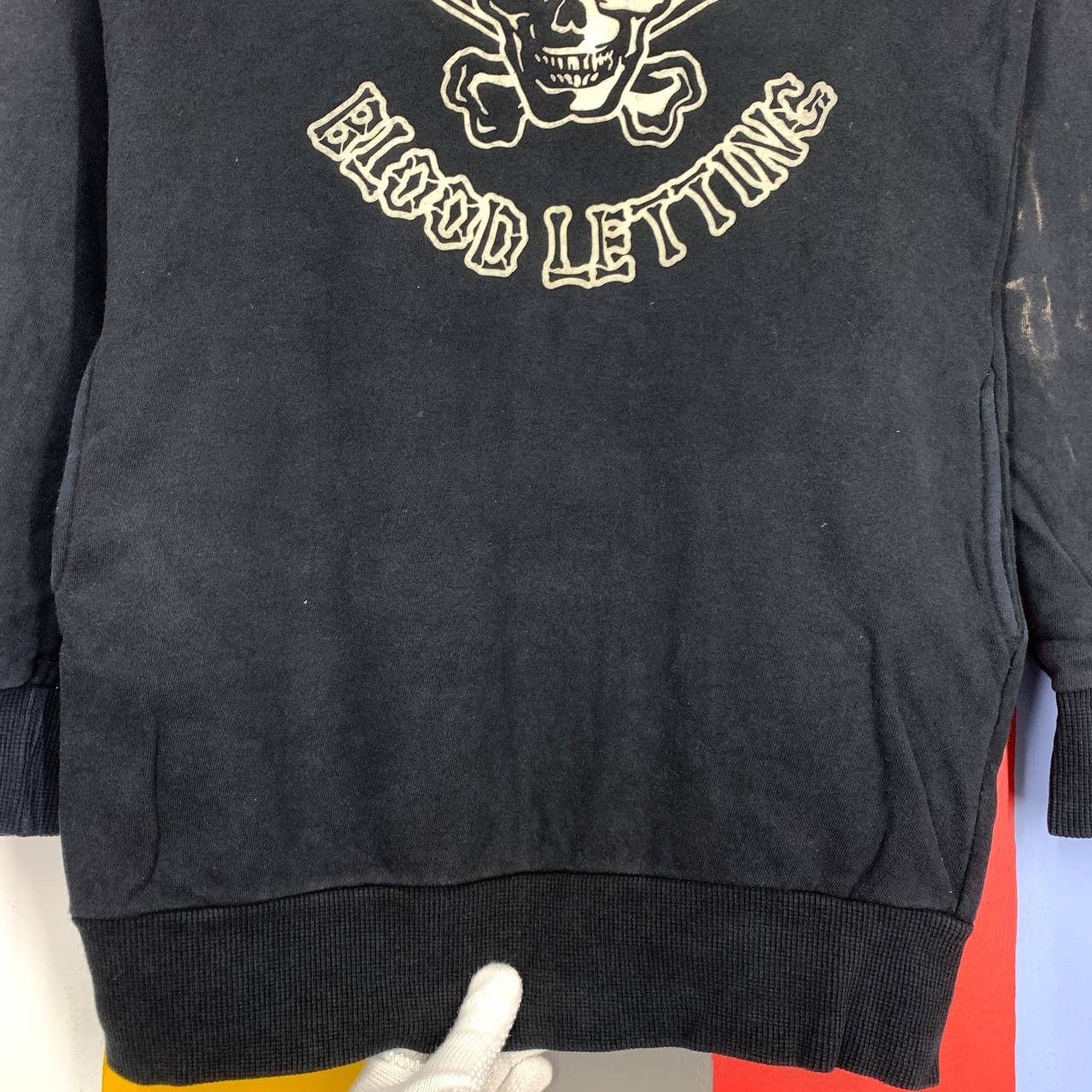 Japanese Brand CECIL MCBEE Blood Letting Hoodie Pullover #0459-12 Size US S / EU 44-46 / 1 - 4 Thumbnail