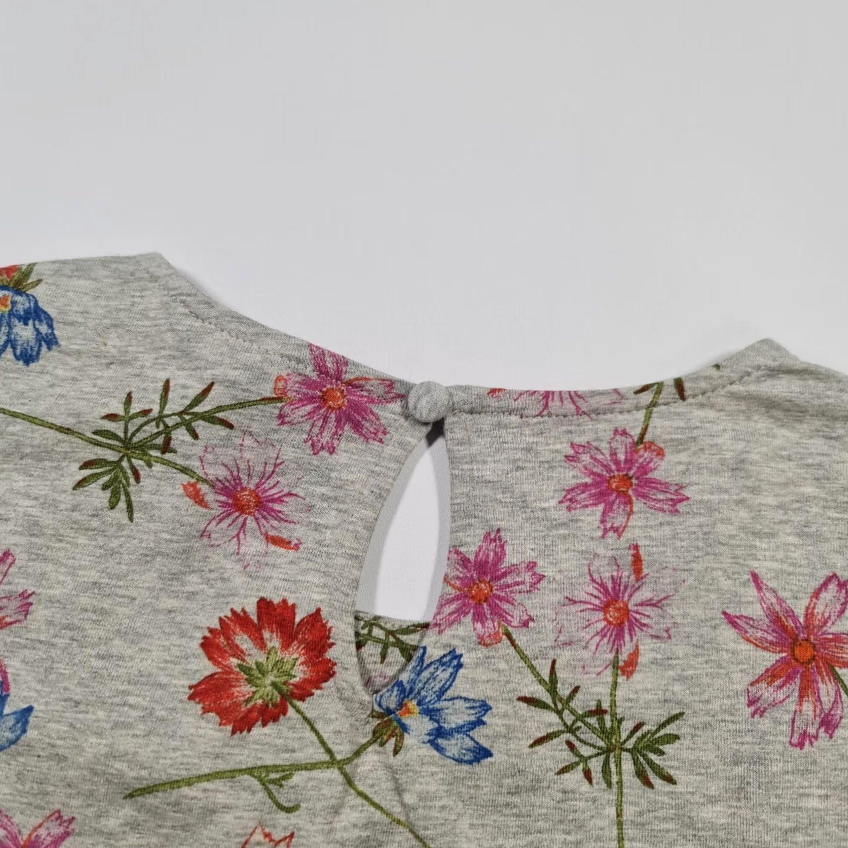 French Connection French Connection Womens Dress Grey 12 UK Floral Short Sleeves Jersey Bodycon Dress Size XL / US 12-14 / IT 48-50 - 6 Thumbnail