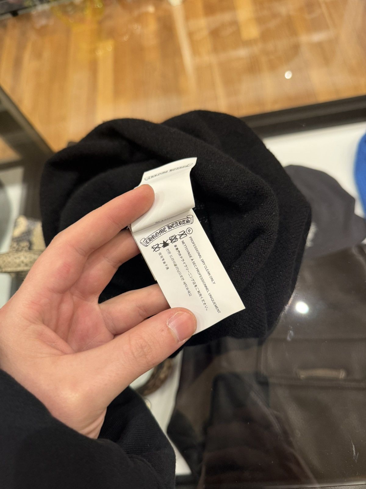 Chrome Hearts Chrome Hearts Triple Cross Cashmere Face Mask Beanie Size ONE SIZE - 6 Thumbnail