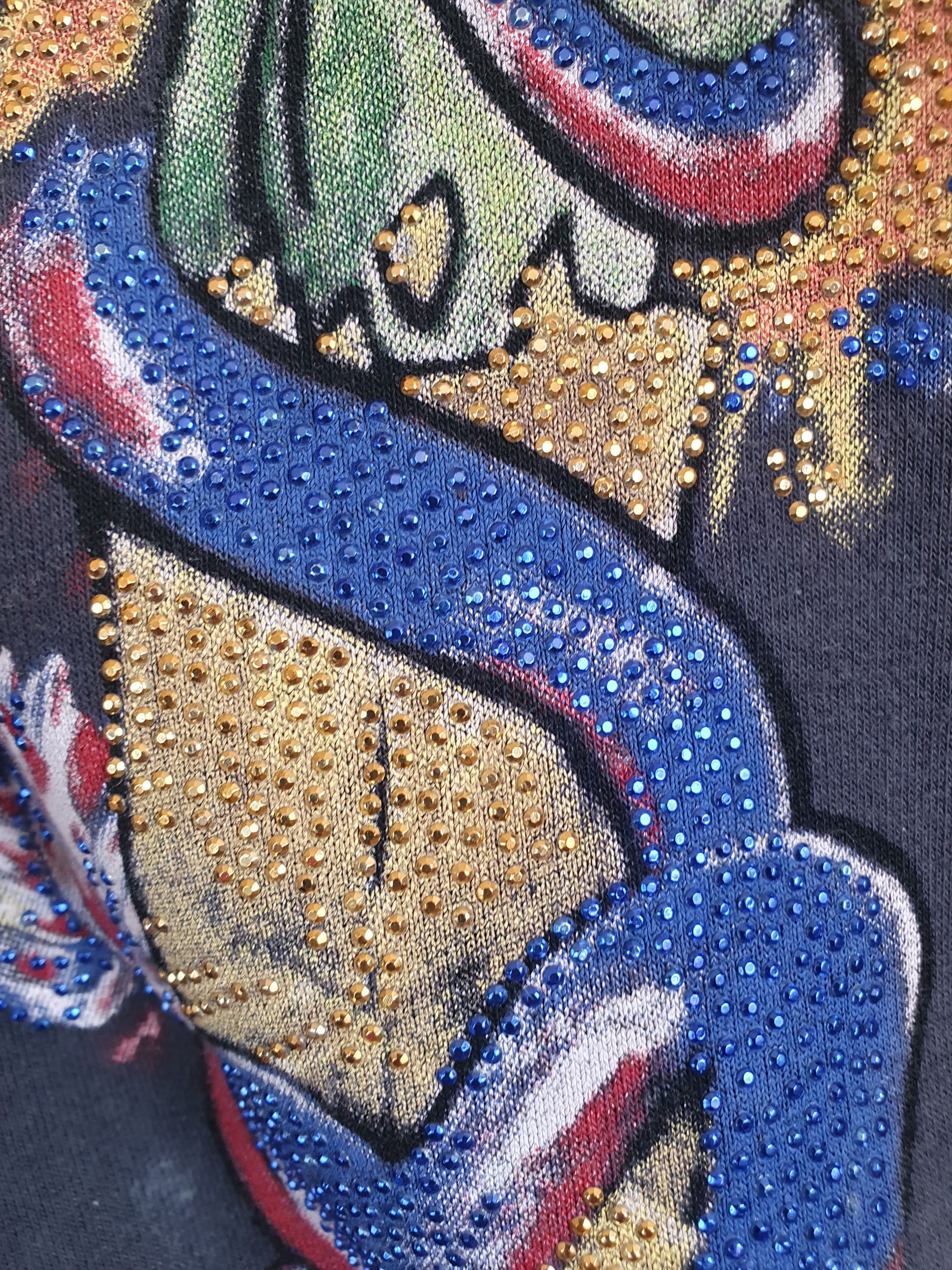 Vintage Rusty Neal LA Eagle Peace Rhinestones Hoodie Vintage Y2K Size US L / EU 52-54 / 3 - 8 Thumbnail