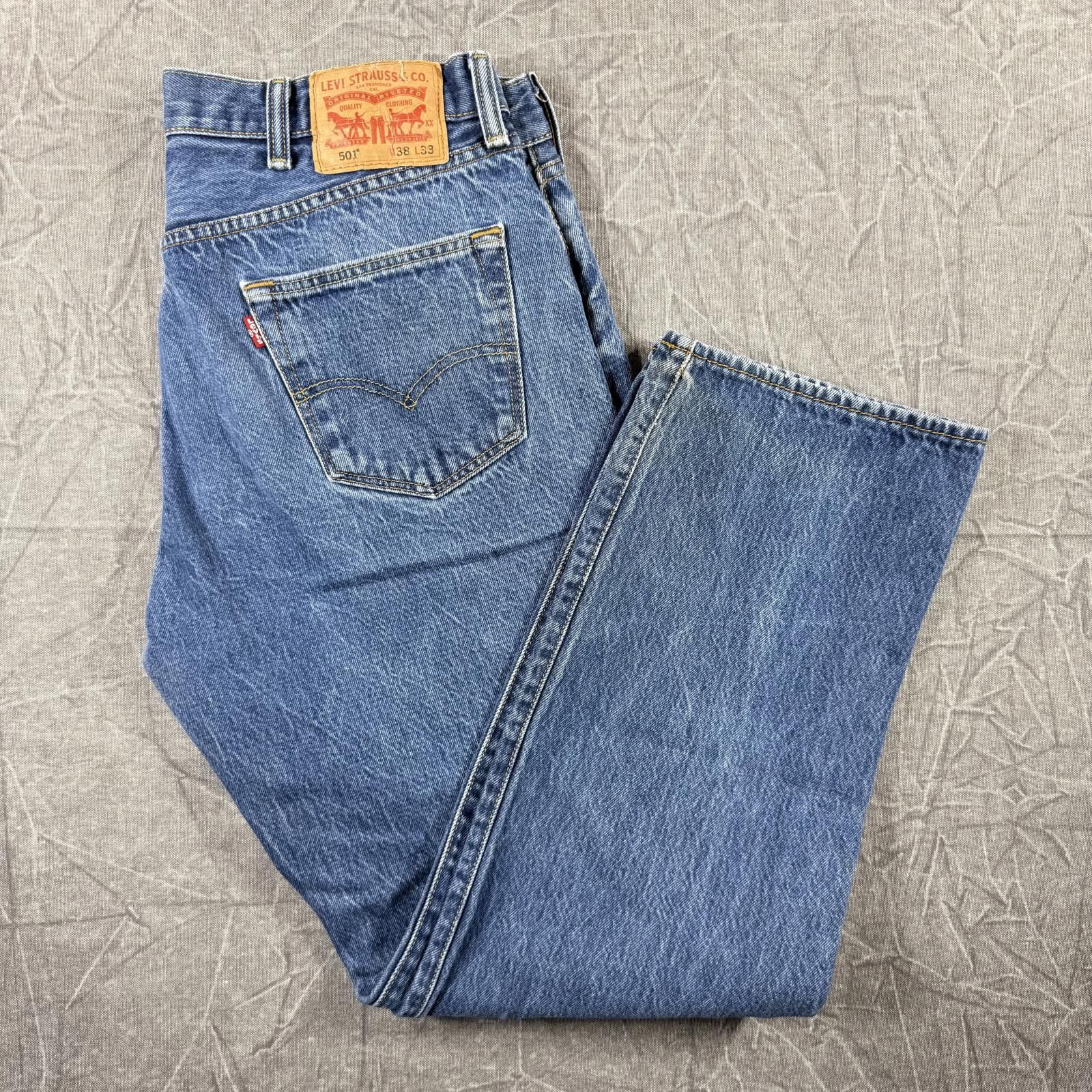 Other Levis Jeans Men's 38x33 Blue 501 Size US 38 / EU 54 - 1 Thumbnail