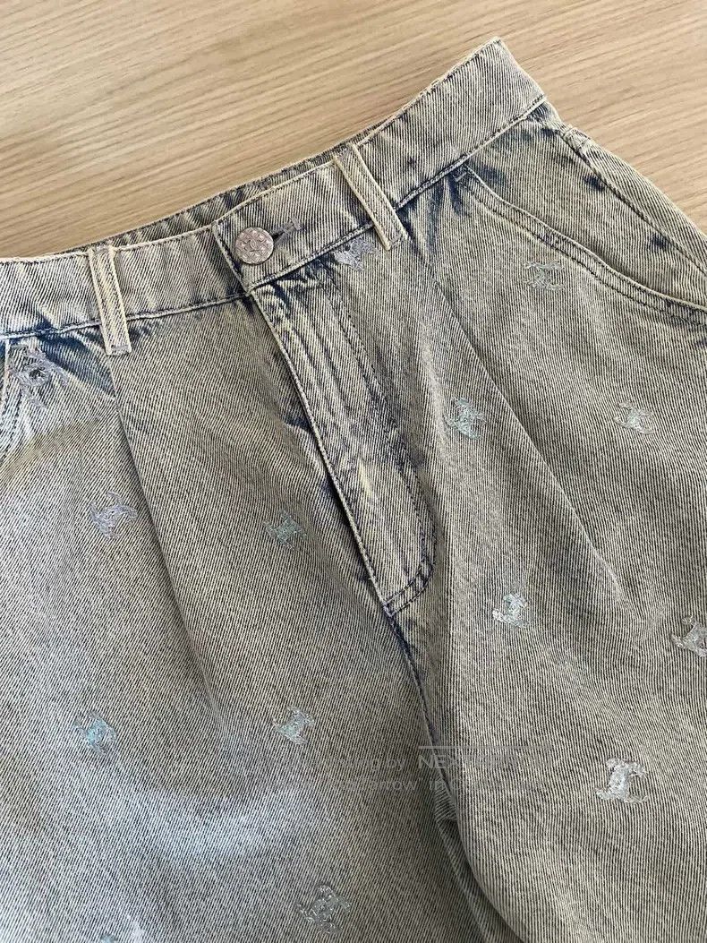 Chanel Chanel 21k light blue logo high-waisted jeans radish pants Size 42" / US 20 - 4 Thumbnail