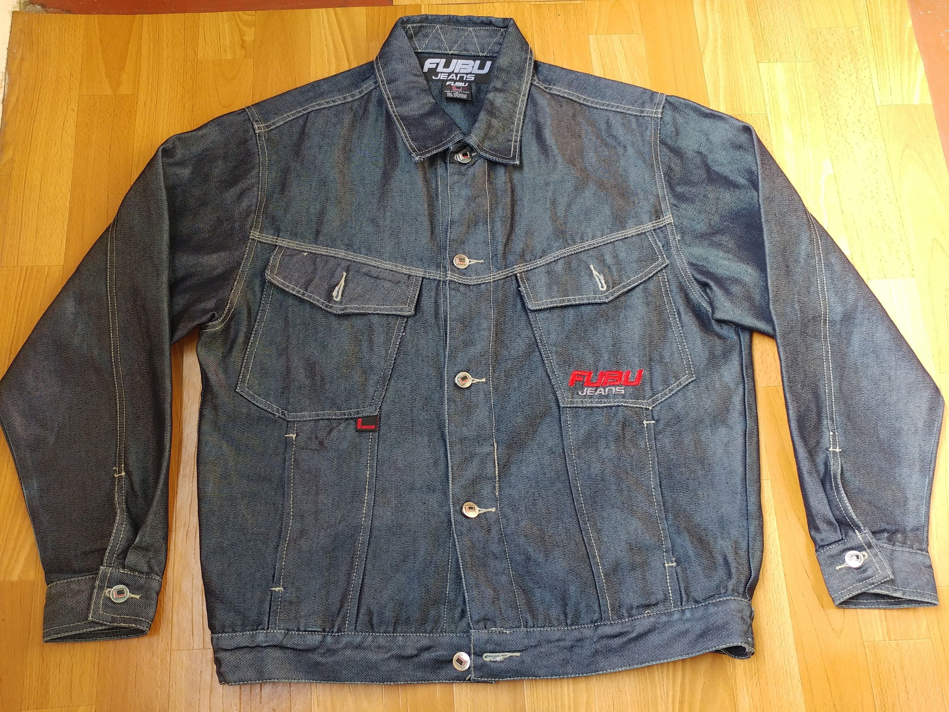 Fubu FUBU jacket, vintage denim jacket shiny metallic jeans 90s M Size US M / EU 48-50 / 2 - 4 Thumbnail