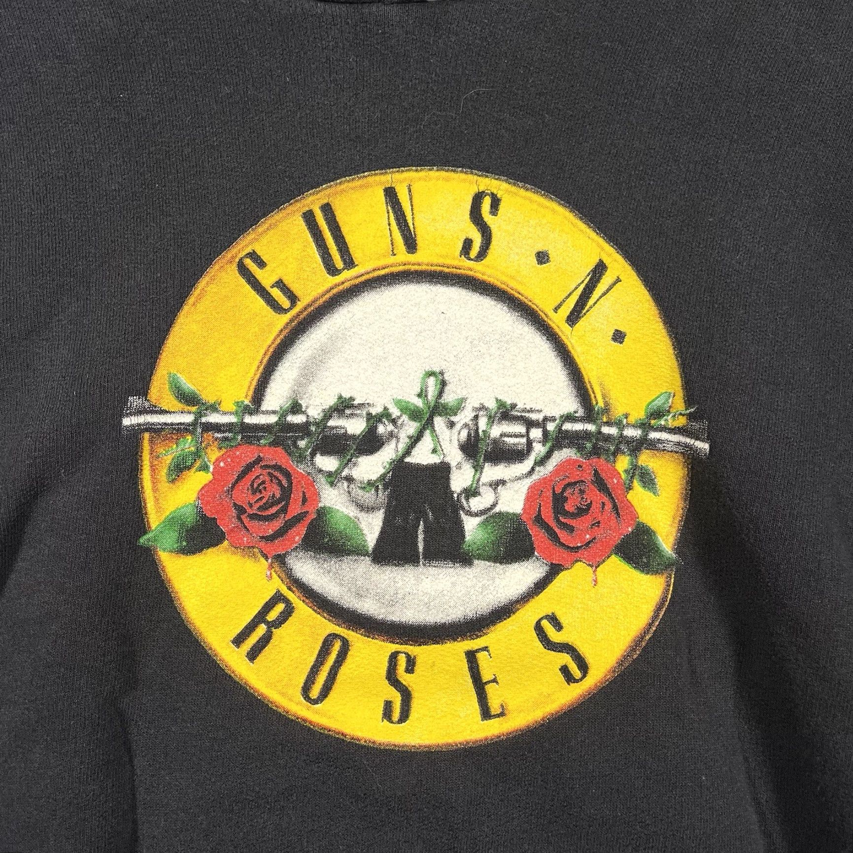 Fruit Of The Loom VINTAGE Guns N Roses Mens Black Double Sided Band Hoodie Small Slash 90s Rock Mens S Black Graphic Print Hooded Pullover Size US S / EU 44-46 / 1 - 4 Thumbnail