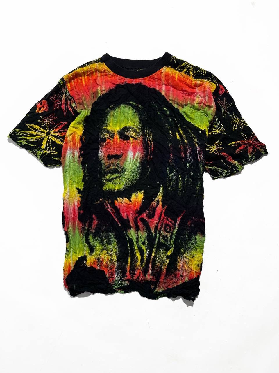 Vintage Vintage Bob Marley Weed All Over Print Tee Size US XL / EU 56 / 4 - 1 Thumbnail