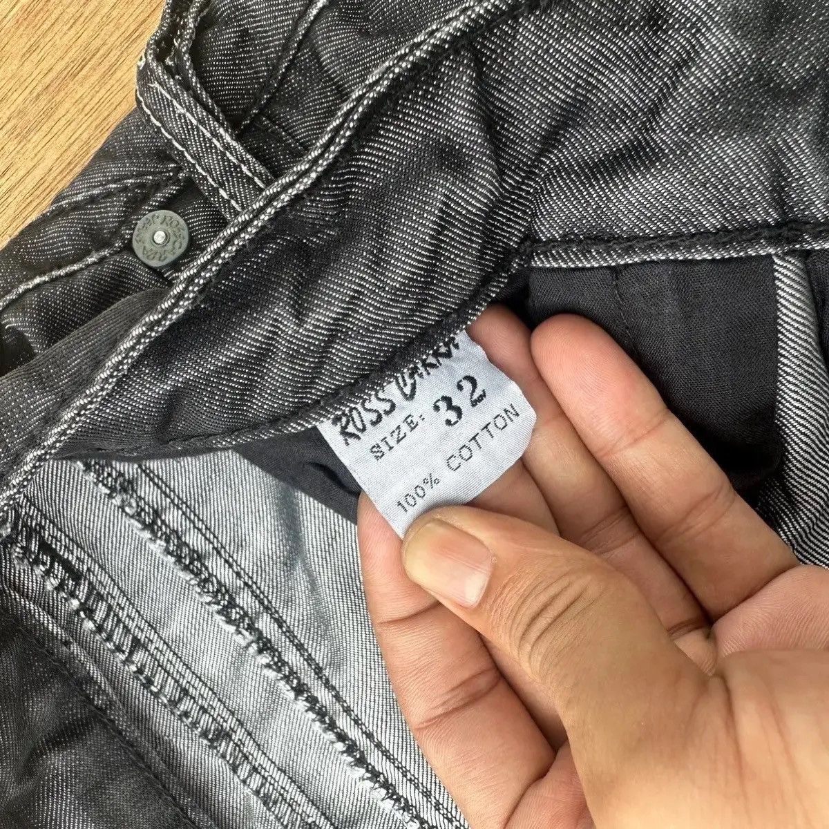 If Six Was Nine ROSSA CARRA JEANS BUTTONFLY DOUBLE BONES VERY RARE PANTS W32 Size US 32 / EU 48 - 8 Thumbnail