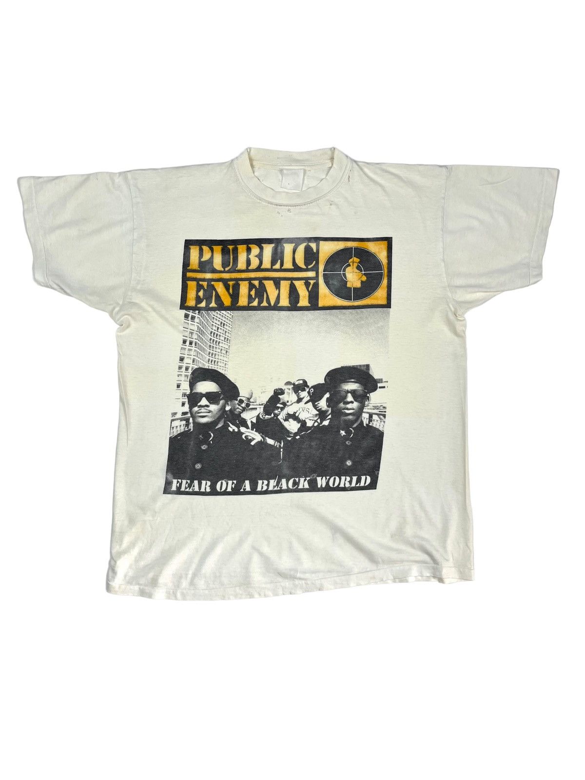 Public Enemy RARE 90s Public Enemy Fear of a Black World T-shirt Size US M / EU 48-50 / 2 - 1 Thumbnail