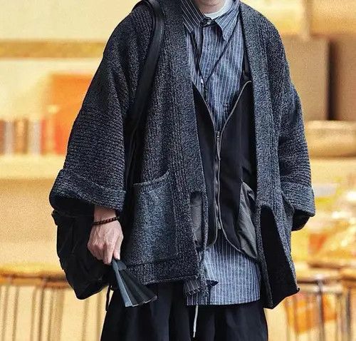 Japanese Brand Retro casual pineapple pattern kimono cardigan jacket Size US XL / EU 56 / 4 - 2 Thumbnail
