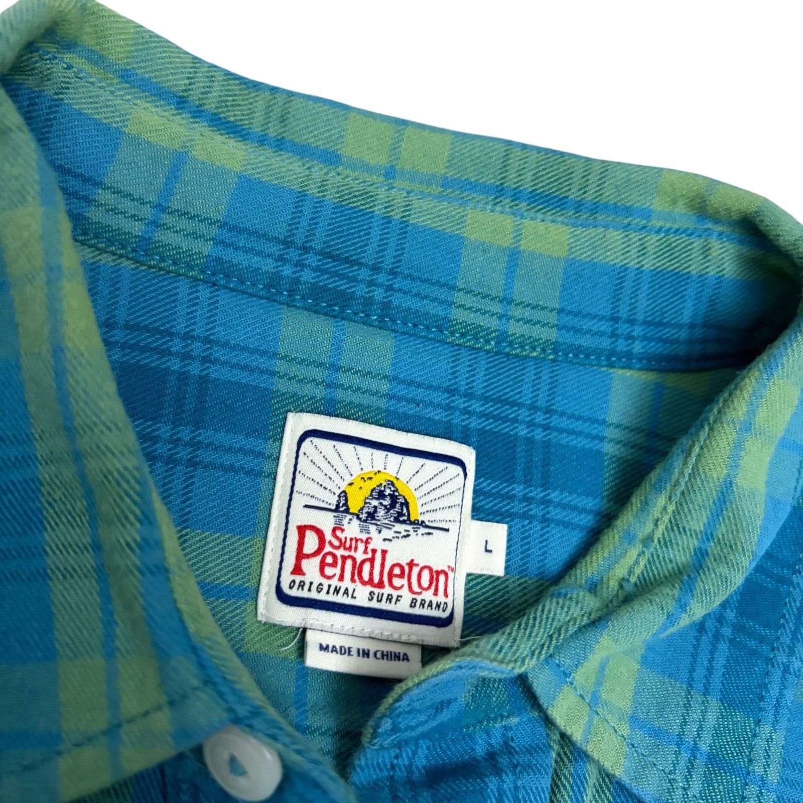Pendleton PENDLETON SURF Long Sleeve Shirt Flannel Plaid Shirt Large Size US L / EU 52-54 / 3 - 3 Thumbnail