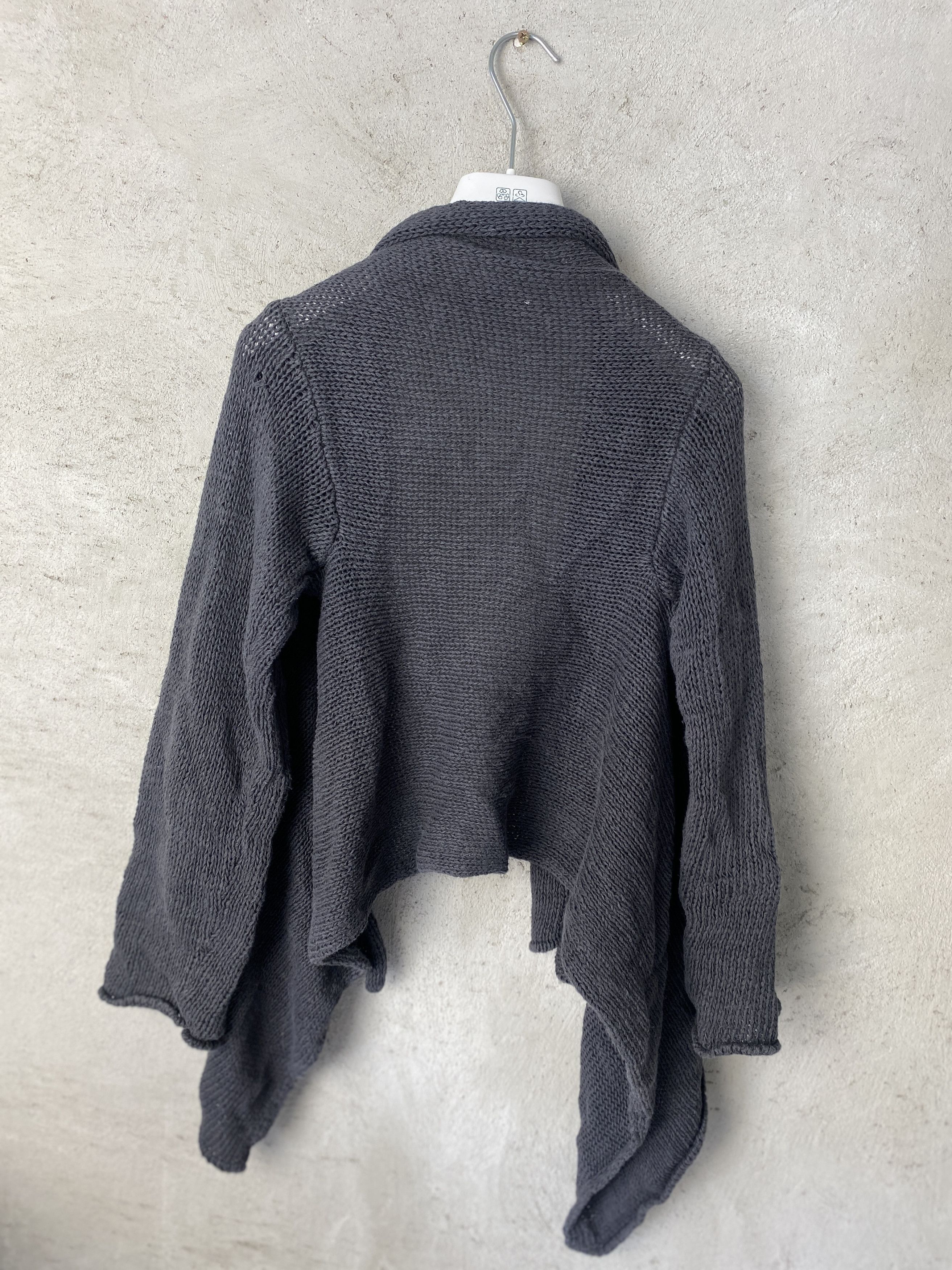 Sarah Pacini Sarah Pacini gray knitted sweater cardigan Size S / US 4 / IT 40 - 4 Thumbnail