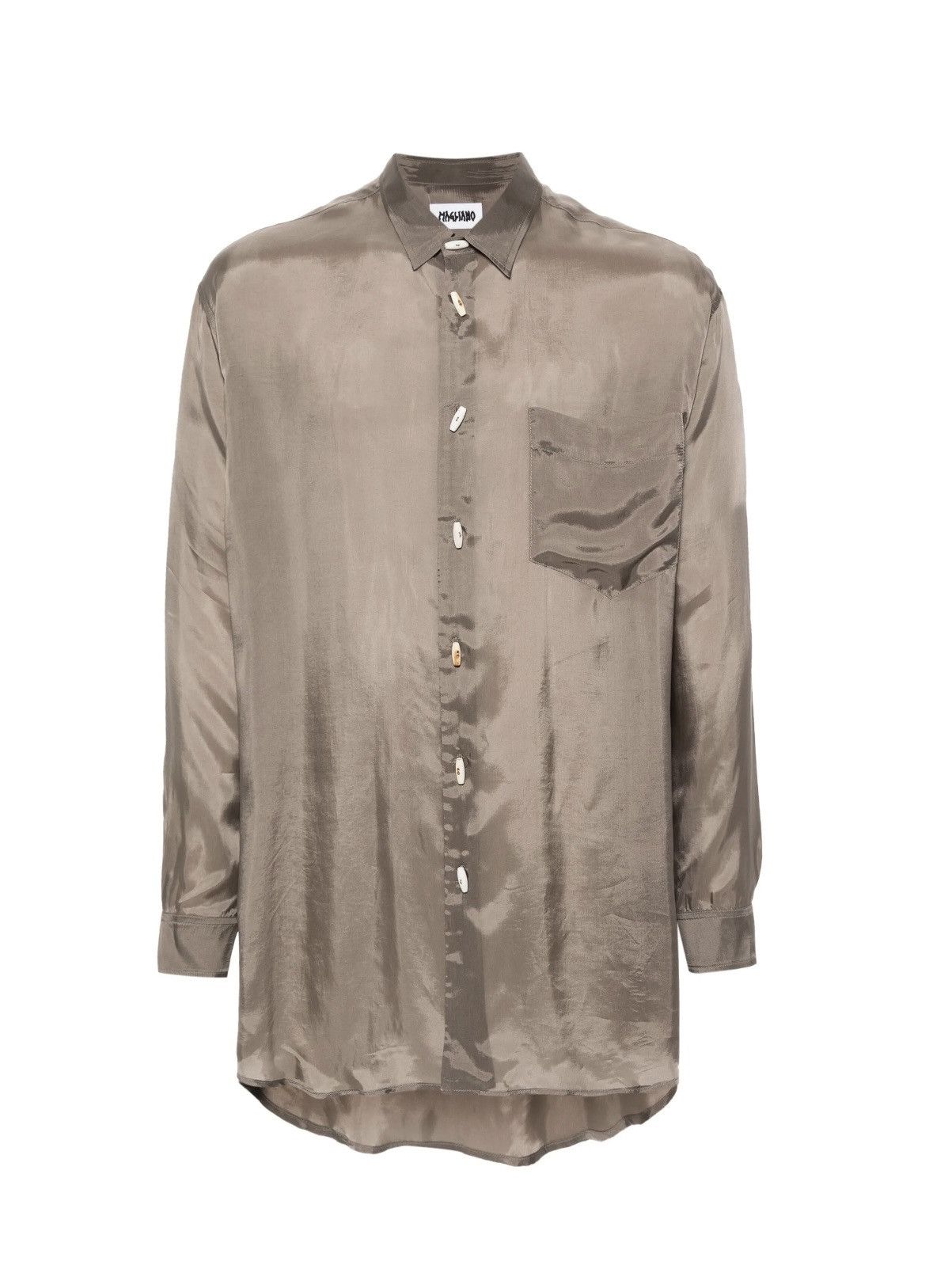 Magliano [WTB] Magliano A Big Chic Shirt – Concrete Beige (Size M/L) Size US M / EU 48-50 / 2 - 2 Thumbnail