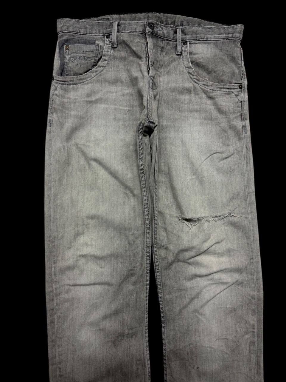 Pepe Jeans THRASHED Pepe Jeans Smoke Washed Distressed Ripped Sick Jean Size US 33 - 3 Thumbnail