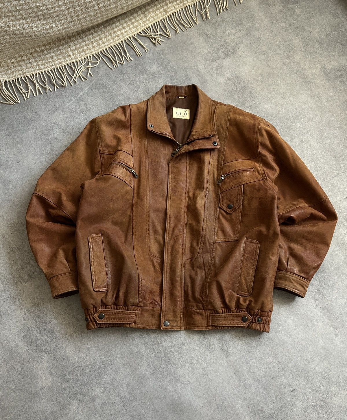 Genuine Leather Vintage LLD Cowboys True Leather jacket mens rare Size US M / EU 48-50 / 2 - 1 Thumbnail
