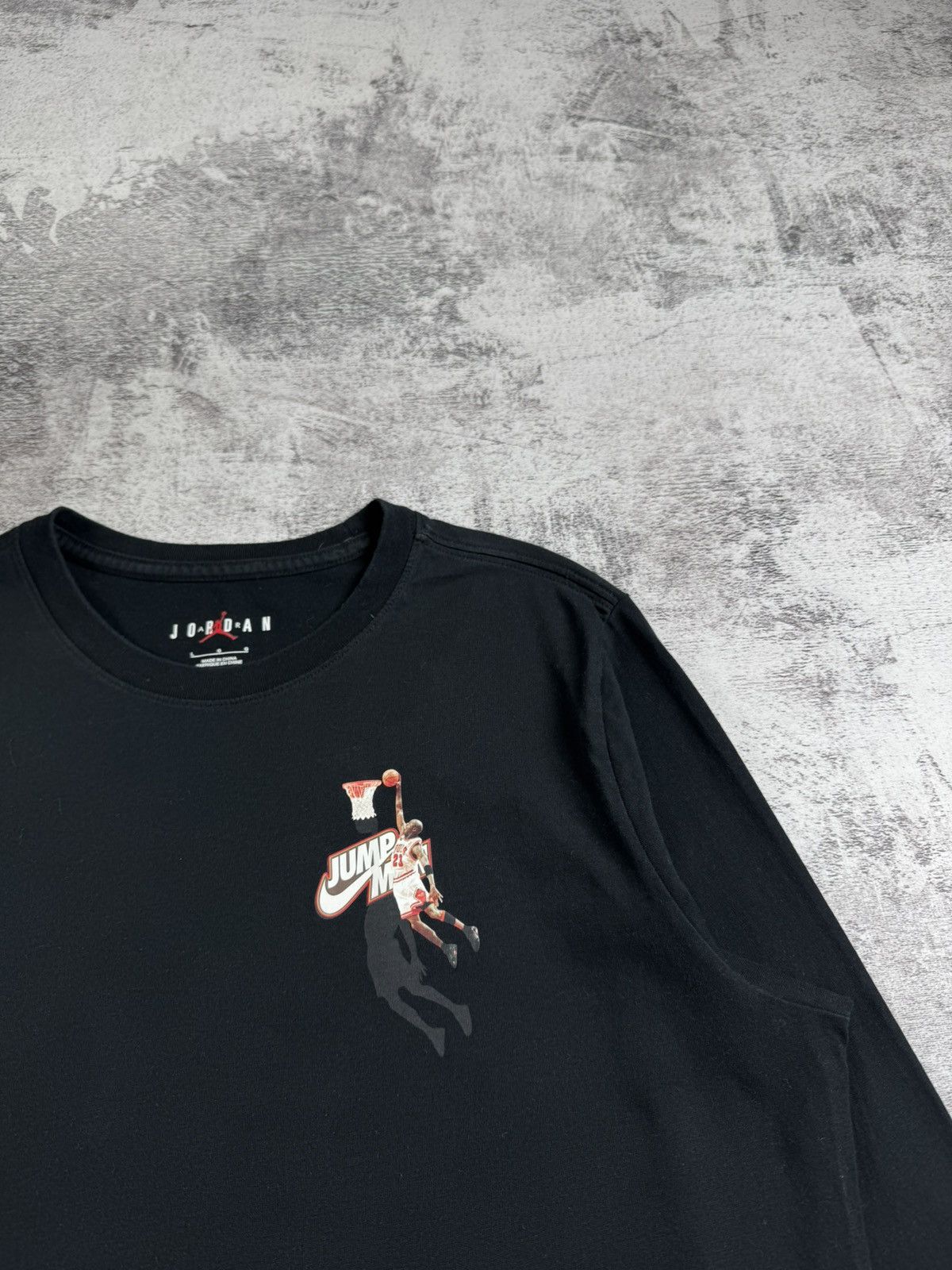 Nike Air Michael Jordan Jump Man Basketball Longsleeve T Shirt Tee Size US L / EU 52-54 / 3 - 12 Thumbnail