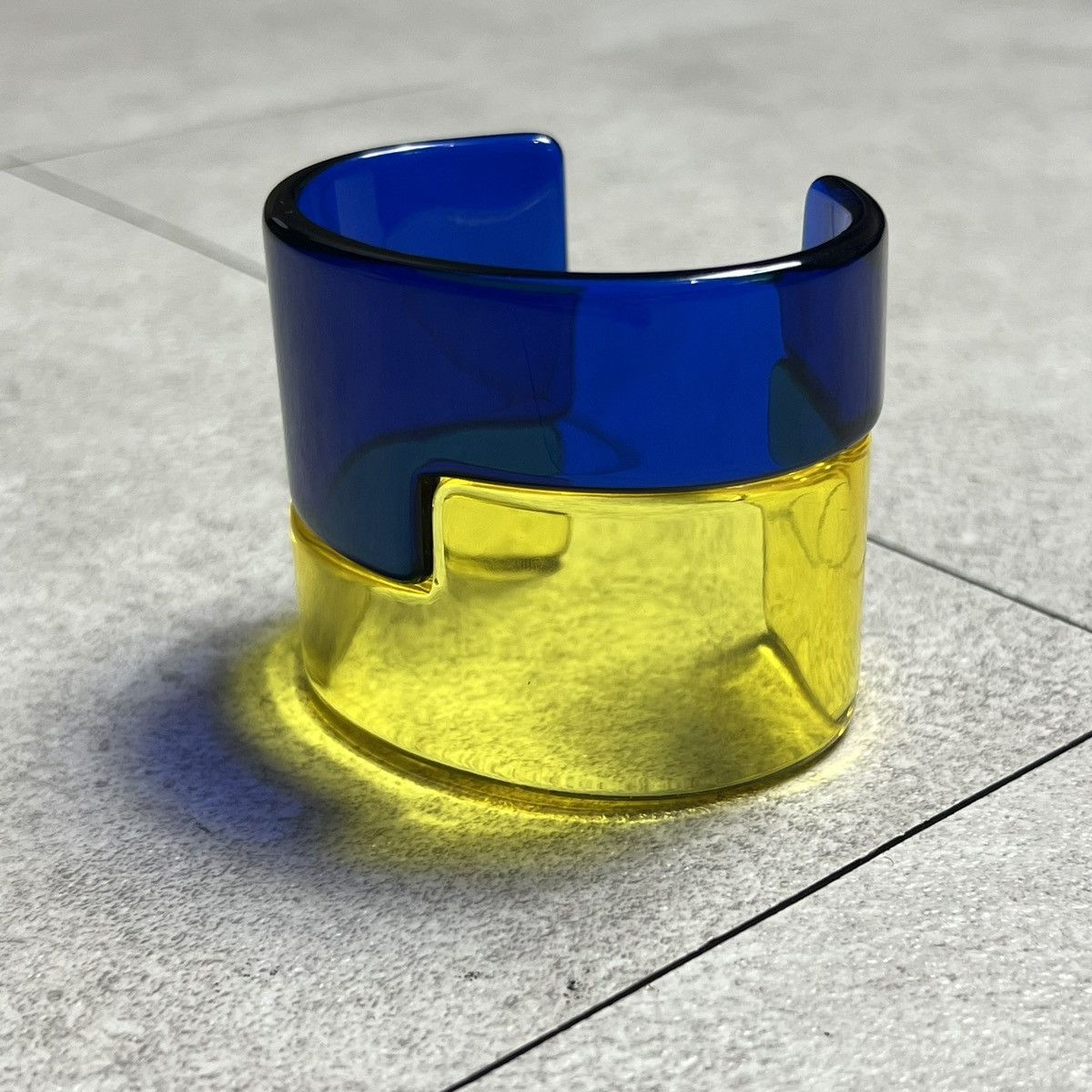 Designer × Issey Miyake Issei Miyake FETE 2Tone Bangle Bracelet Size ONE SIZE - 2 Thumbnail