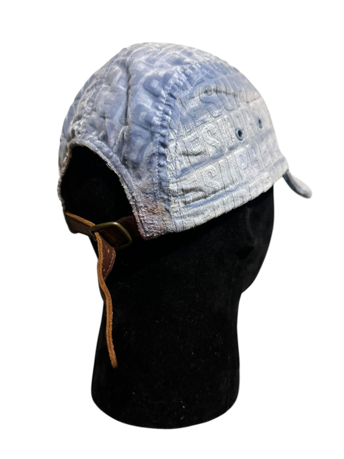 Supreme Supreme Velvet Pattern Camp Cap Light Blue OS Size ONE SIZE - 5 Thumbnail