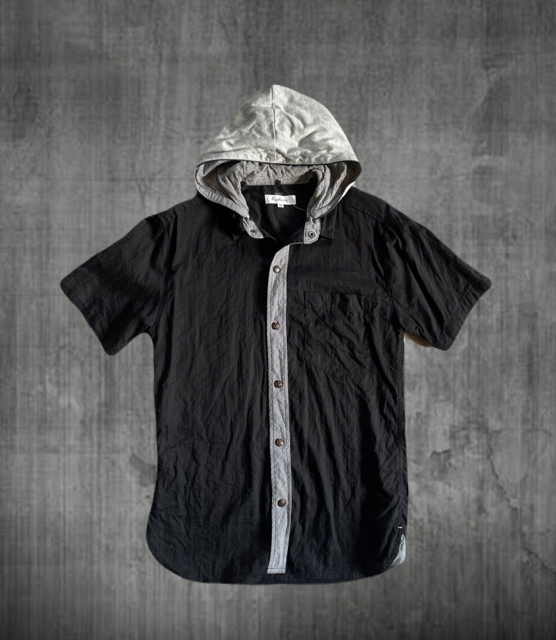 If Six Was Nine 2000s Japanese archive Vkei Gothic Button Hooded Shirts Y2K Size US S / EU 44-46 / 1 - 1 Thumbnail