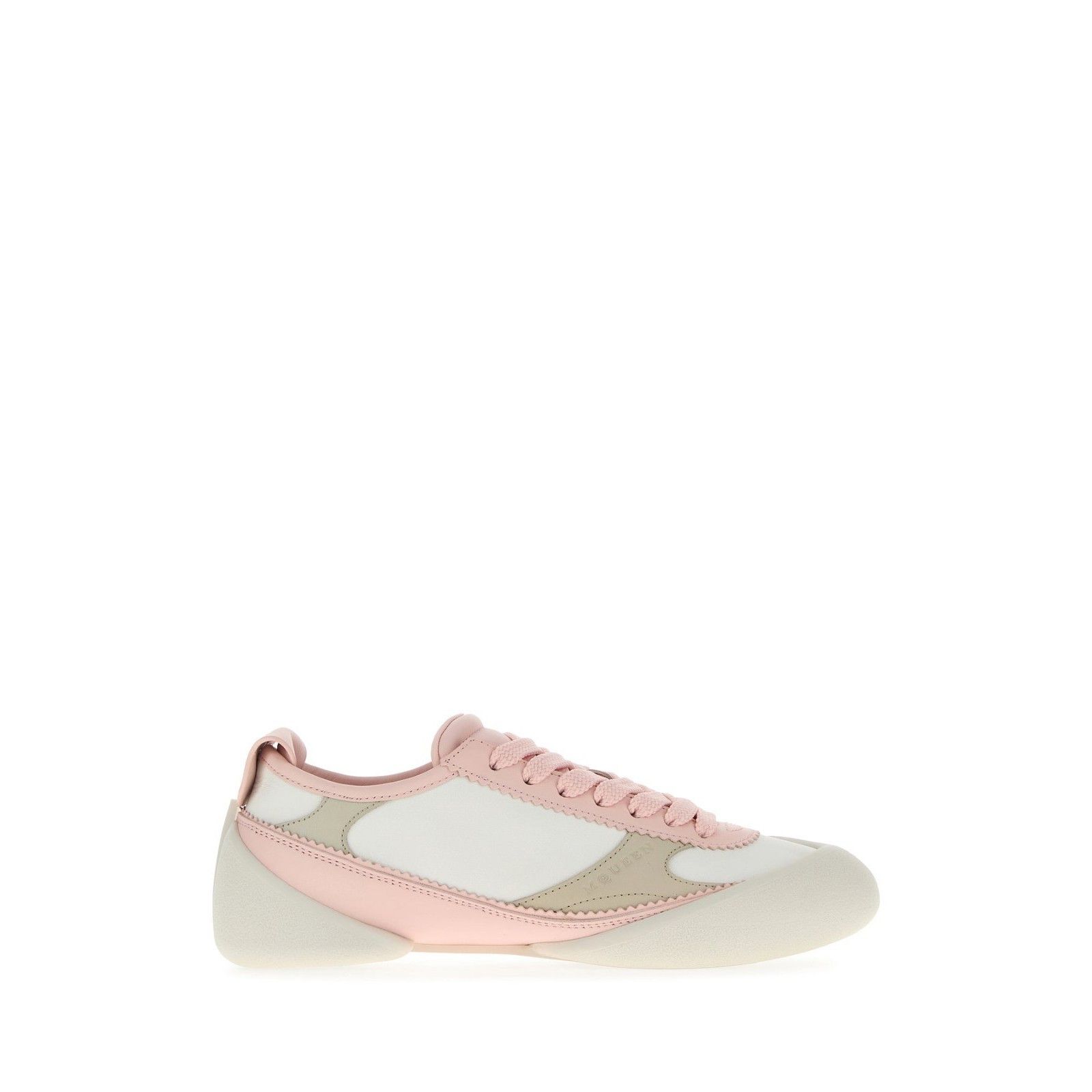 Alexander McQueen ALEXANDER MCQUEEN Pink Leather Sneakers New & Authentic (Wom Size US 8 / IT 38 - 1 Thumbnail