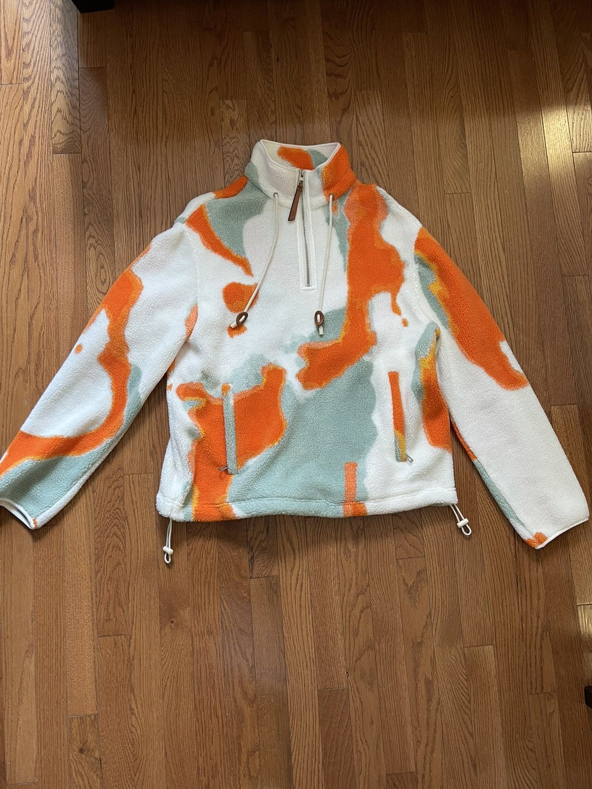 Loewe Loewe Silicone Melange Fleece Jacket Green/Orange Sz. S Size US S / EU 44-46 / 1 - 1 Thumbnail