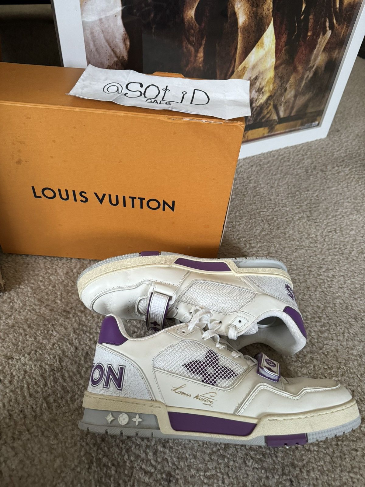 Louis Vuitton LV Trainer leather low trainers Size US 9 / EU 42 - 2 Thumbnail