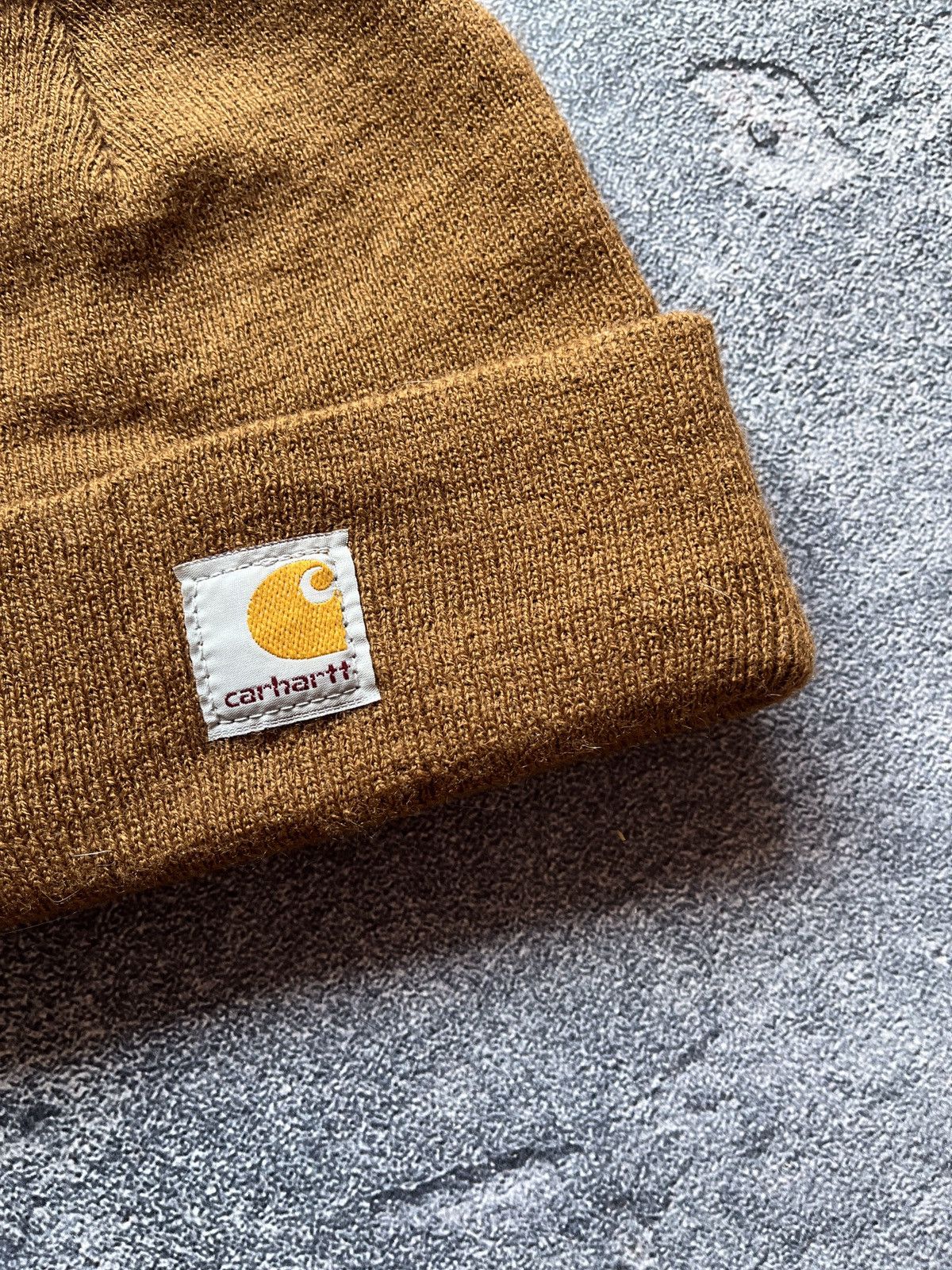 Carhartt × Vintage VTG Brown CARHARTT Beanie Hat Size ONE SIZE - 2 Thumbnail
