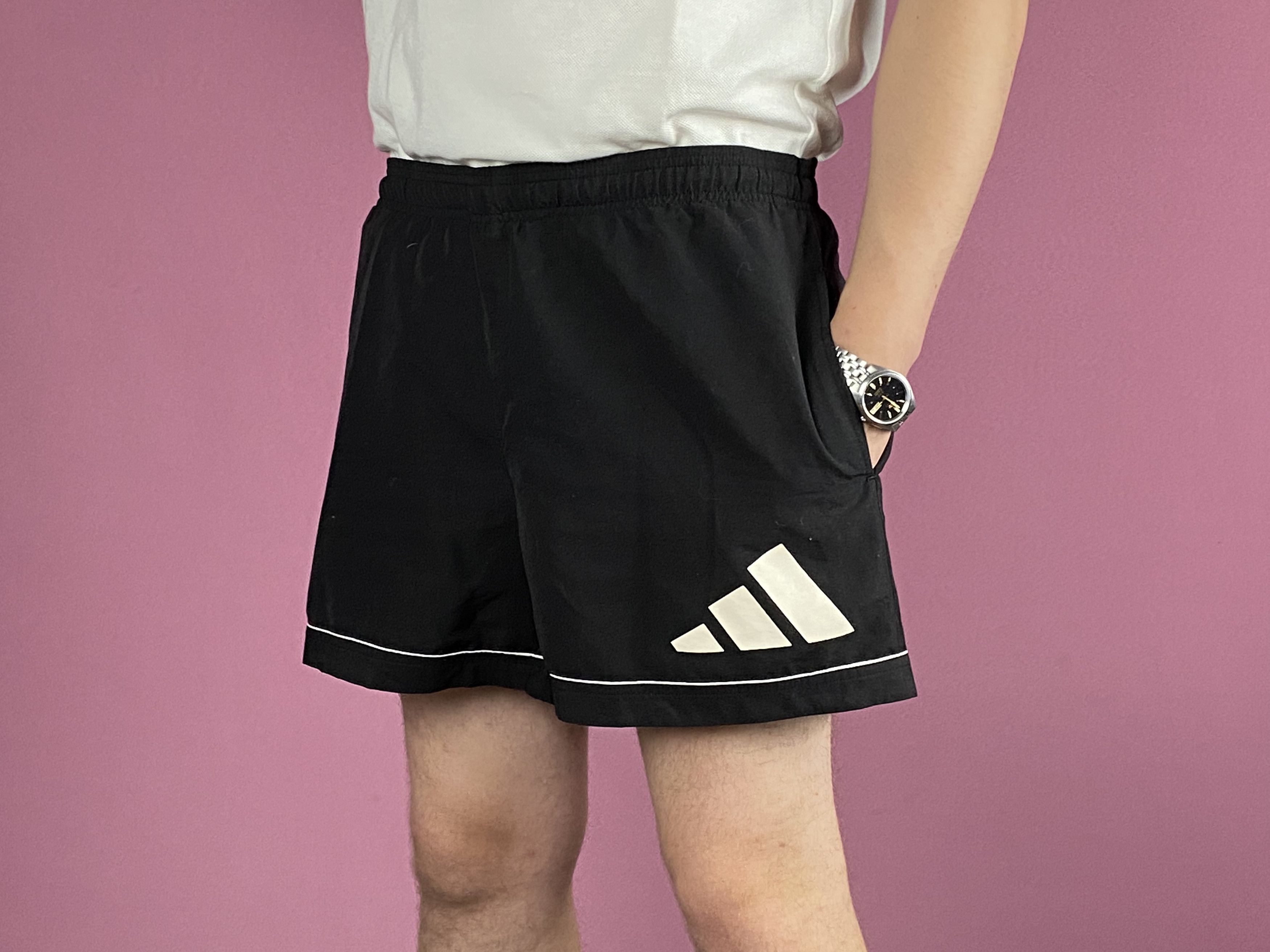 Adidas × Vintage 90s Adidas Vintage Men's Sport Shorts - M Size US 32 / EU 48 - 2 Thumbnail