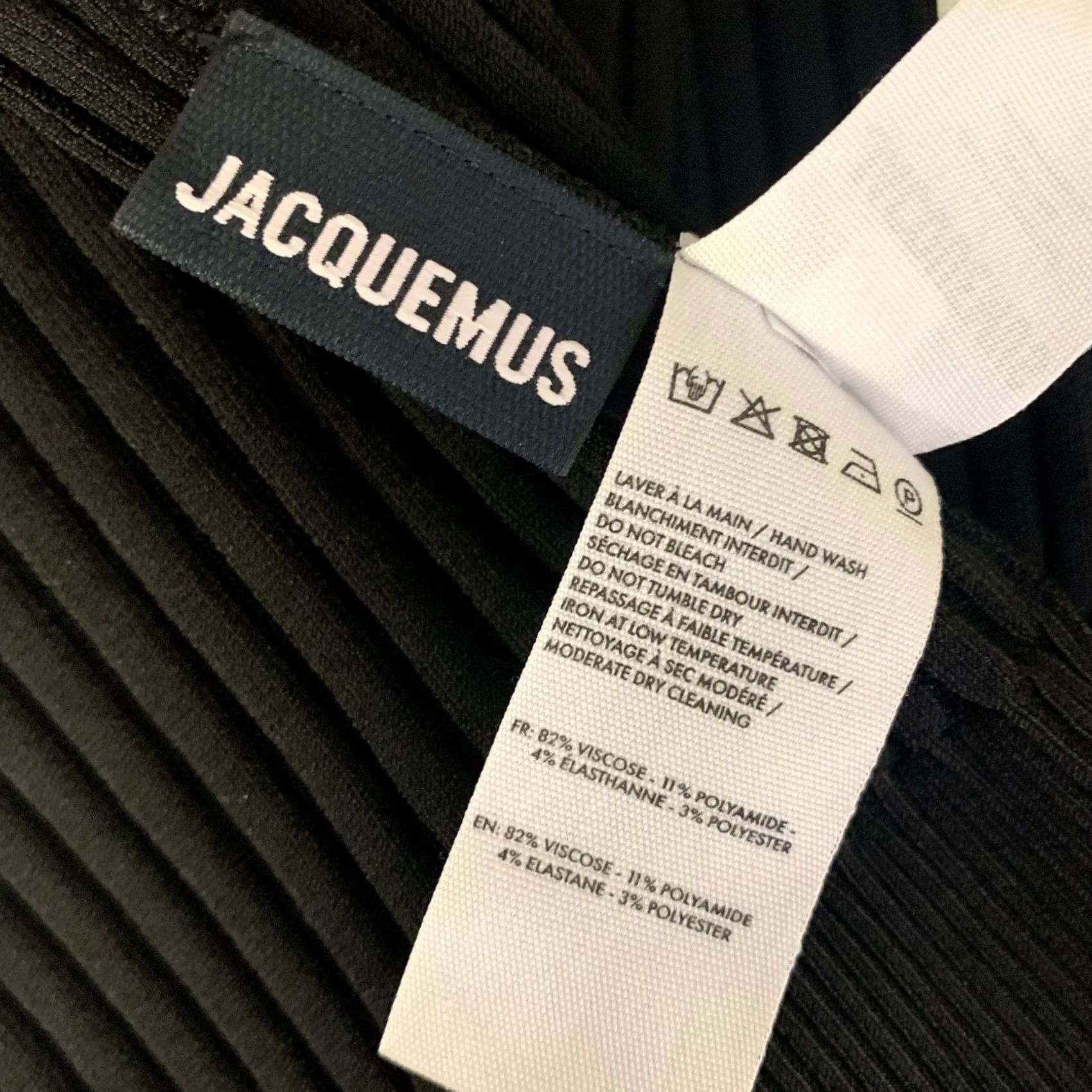 Jacquemus JACQUEMUS Casual Top Size 2 Black Long Sleeve Viscose / Polyamide Size XS / US 0-2 / IT 36-38 - 6 Thumbnail