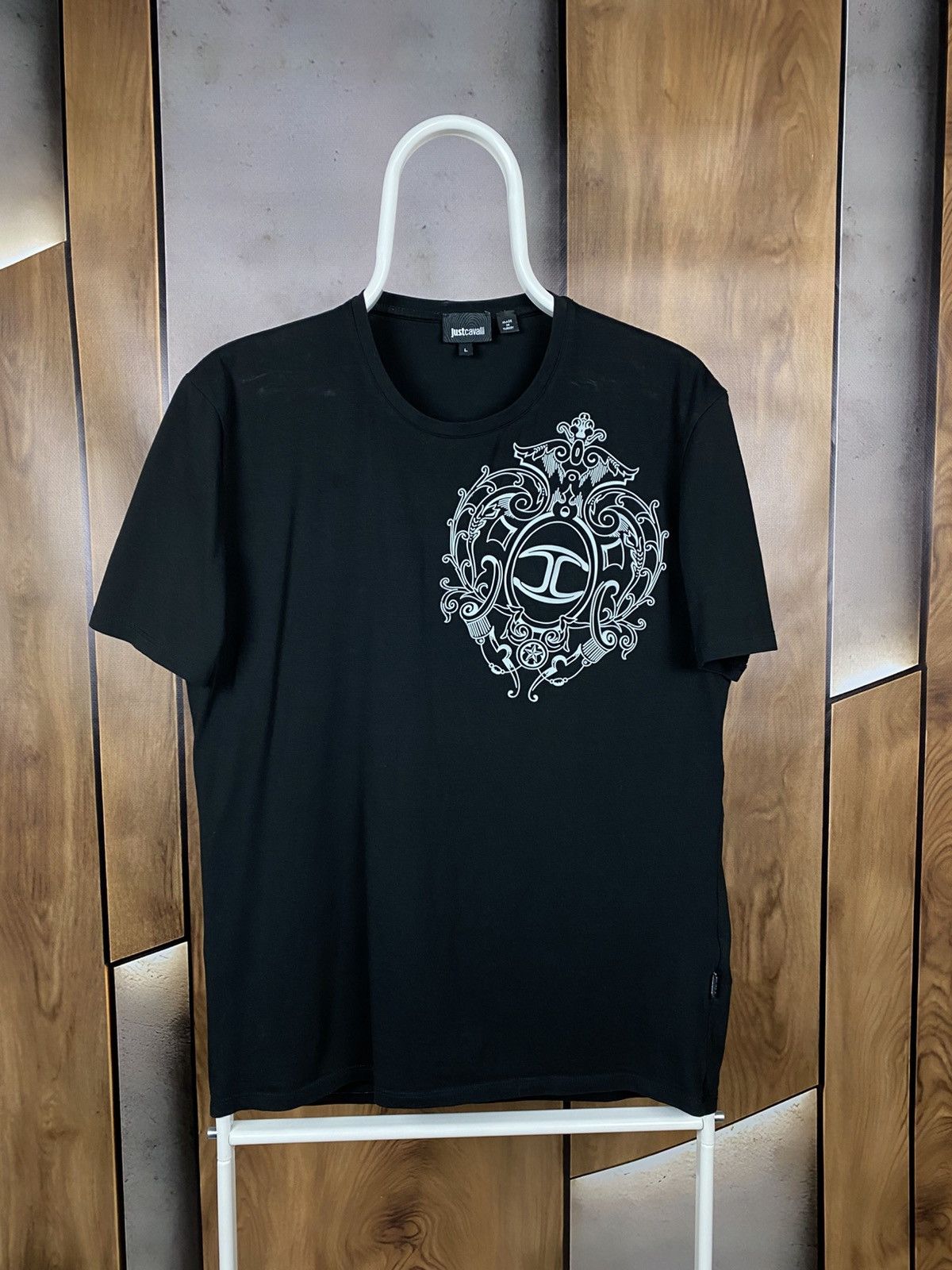 Just Cavalli 🍇T-Shirt Just Cavalli 3D Logo Tee🍇 Size US L / EU 52-54 / 3 - 1 Thumbnail