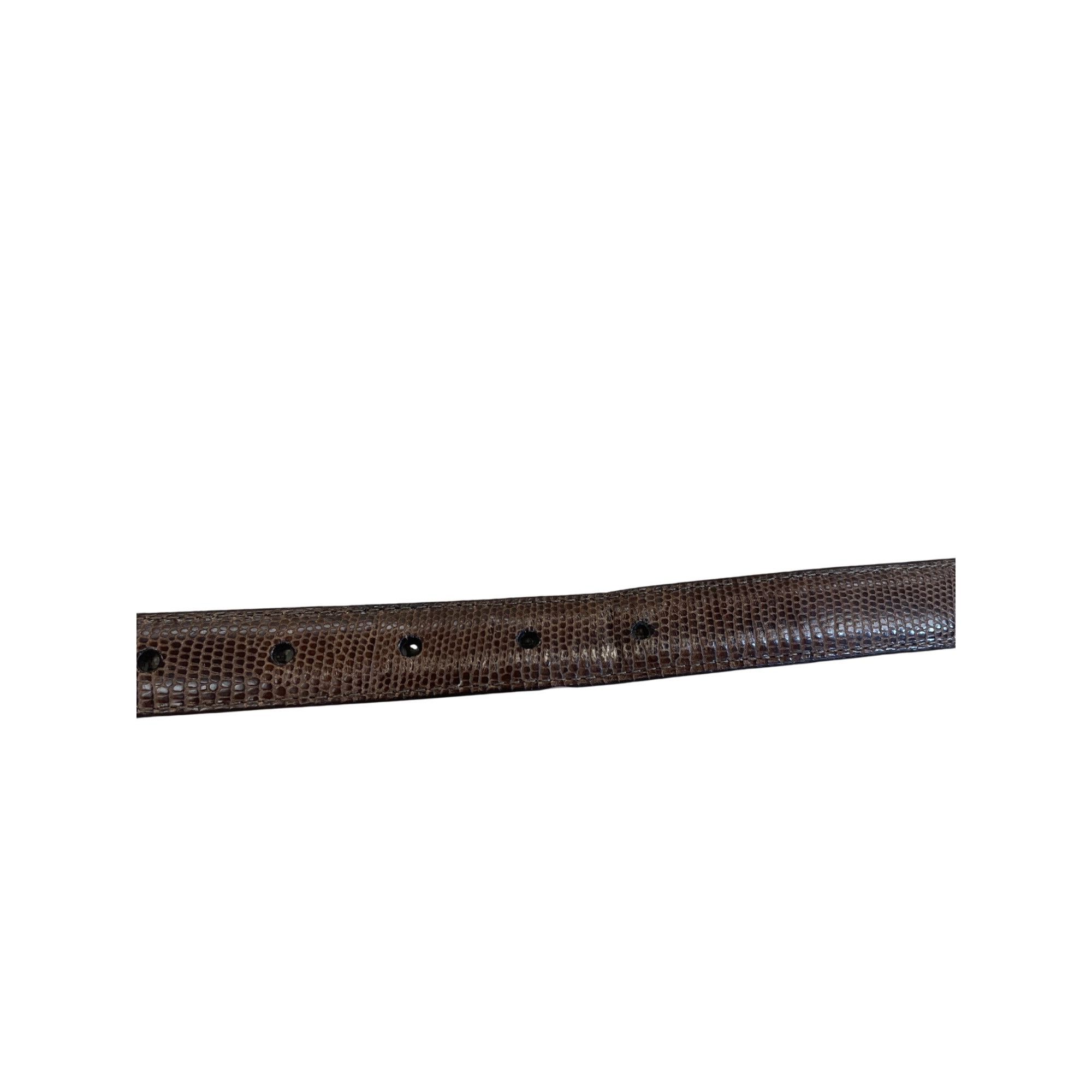 Brighton Brighton Womens Brown Leather Belt buckle accented Size M/30 Size ONE SIZE - 7 Thumbnail