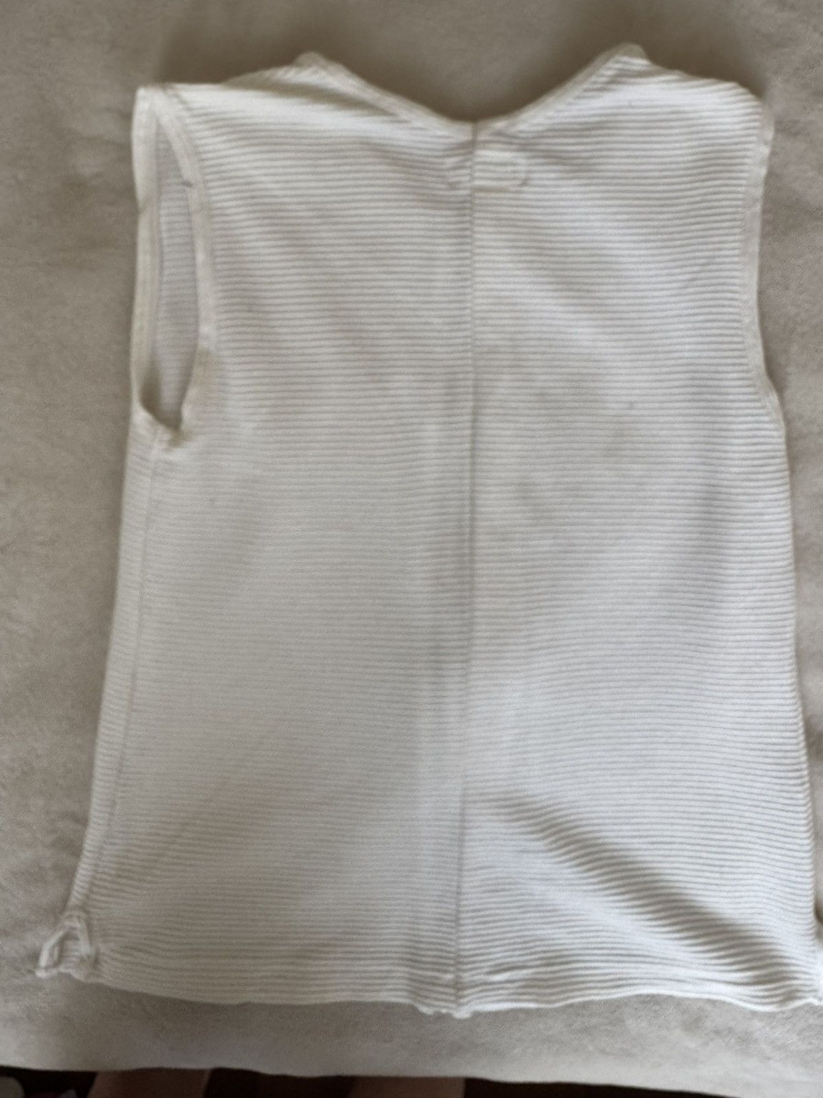 Yohji Yamamoto Yohji Yamamoto white ribbed zip up vest Size US M / EU 48-50 / 2 - 3 Thumbnail
