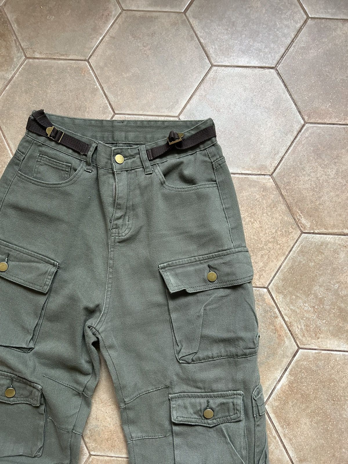 If Six Was Nine AVANT-GARDE RARE CARGO PANTS DRILL Y2K Size 28" / US 6 / IT 42 - 4 Thumbnail