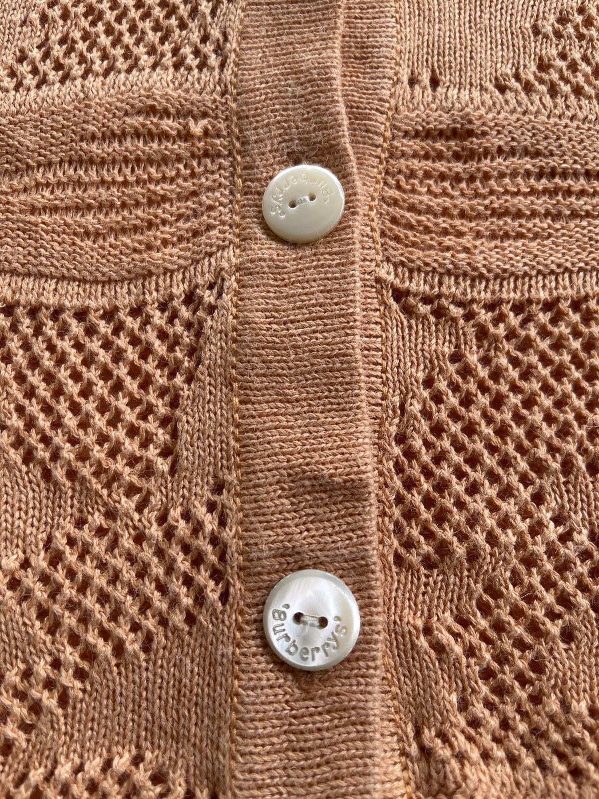 Burberry Vintage Burberrys Mesh Knit Cardigan Size M / US 6-8 / IT 42-44 - 6 Thumbnail