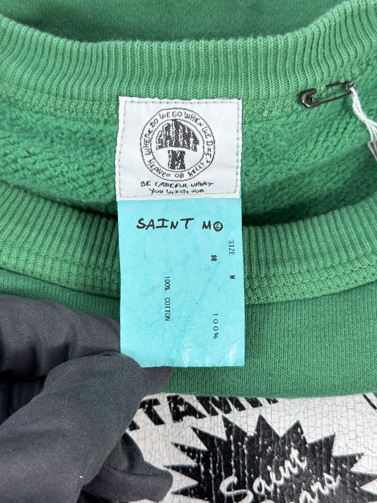 Saint Michael SAINT MICHAEL x DENIM TEARS MILK CARTON GREEN SWEATSHIRT Size US M / EU 48-50 / 2 - 3 Thumbnail