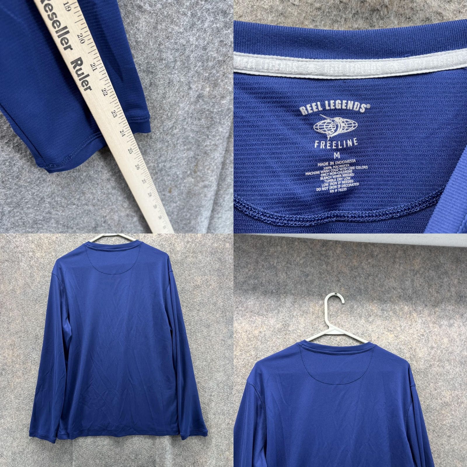 Vintage Reel Legends Sweatshirt Men Medium Adult Blue Logo Pullover Crew Neck Size US M / EU 48-50 / 2 - 8 Thumbnail