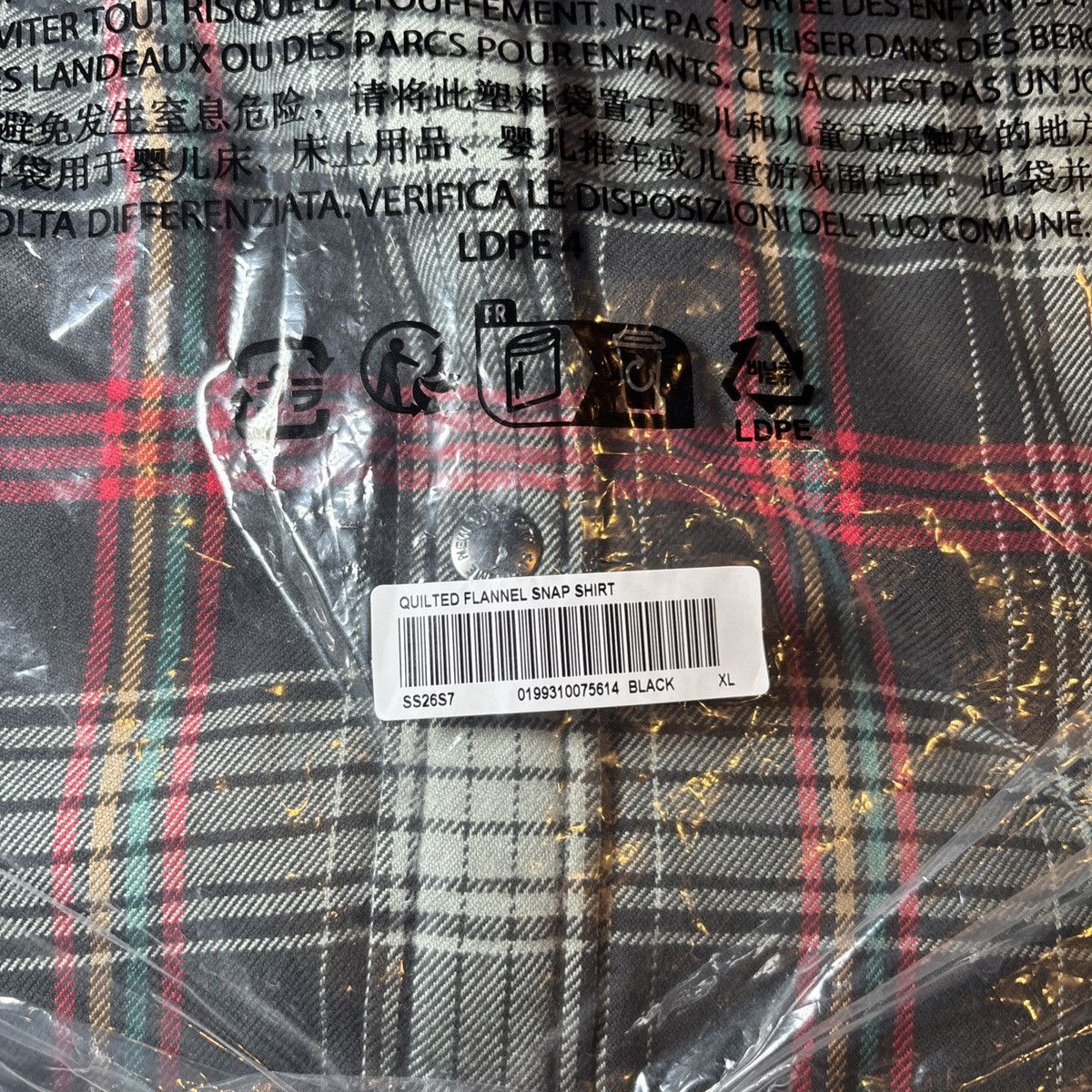 Supreme Supreme Quilted Flannel Snap Shirt SS26 Size US XL / EU 56 / 4 - 2 Thumbnail