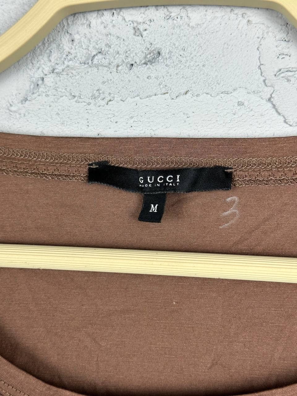 Designer × Gucci Vintage Gucci Ultra Light Brown Longsleeve Size M / US 6-8 / IT 42-44 - 4 Thumbnail