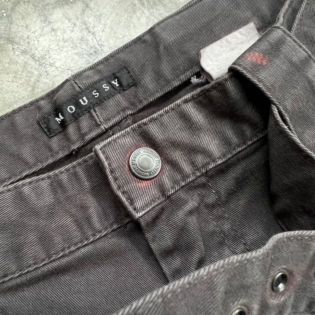 Undercover 2000s Moussy Undercover Washed Bondage Bottom Zip Pants Size US 27 - 7 Thumbnail