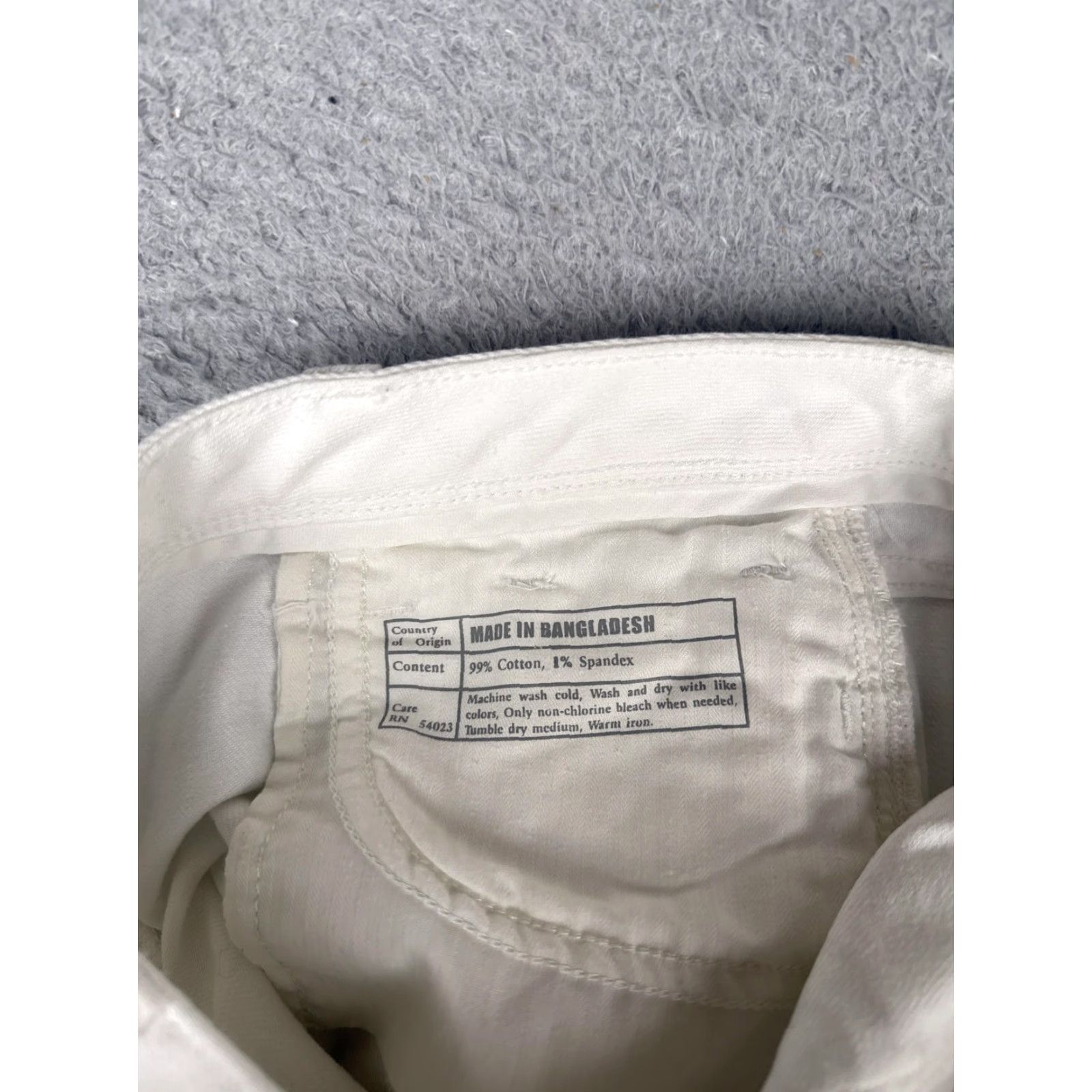 Banana Republic Banana Republic Jeans Womens 25 White Mid Rise Skinny Slim Stretch Denim 27x28 Size 42" / US 20 - 7 Thumbnail
