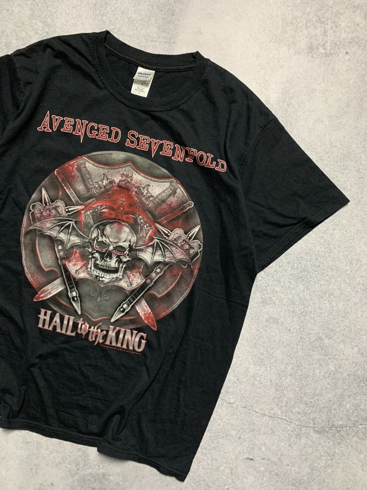 Band Tees Vintage Avenged Sevenfold Skulls Blood Japanese Y2K Tee Size US L / EU 52-54 / 3 - 3 Thumbnail