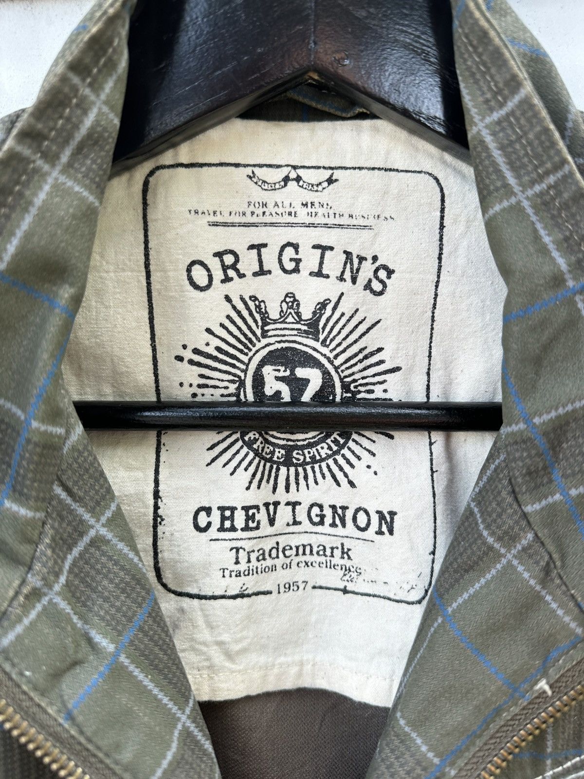 Japanese Brand 👹Chevignon Flanel Bomber Jacket Size US XS / EU 42 / 0 - 8 Thumbnail
