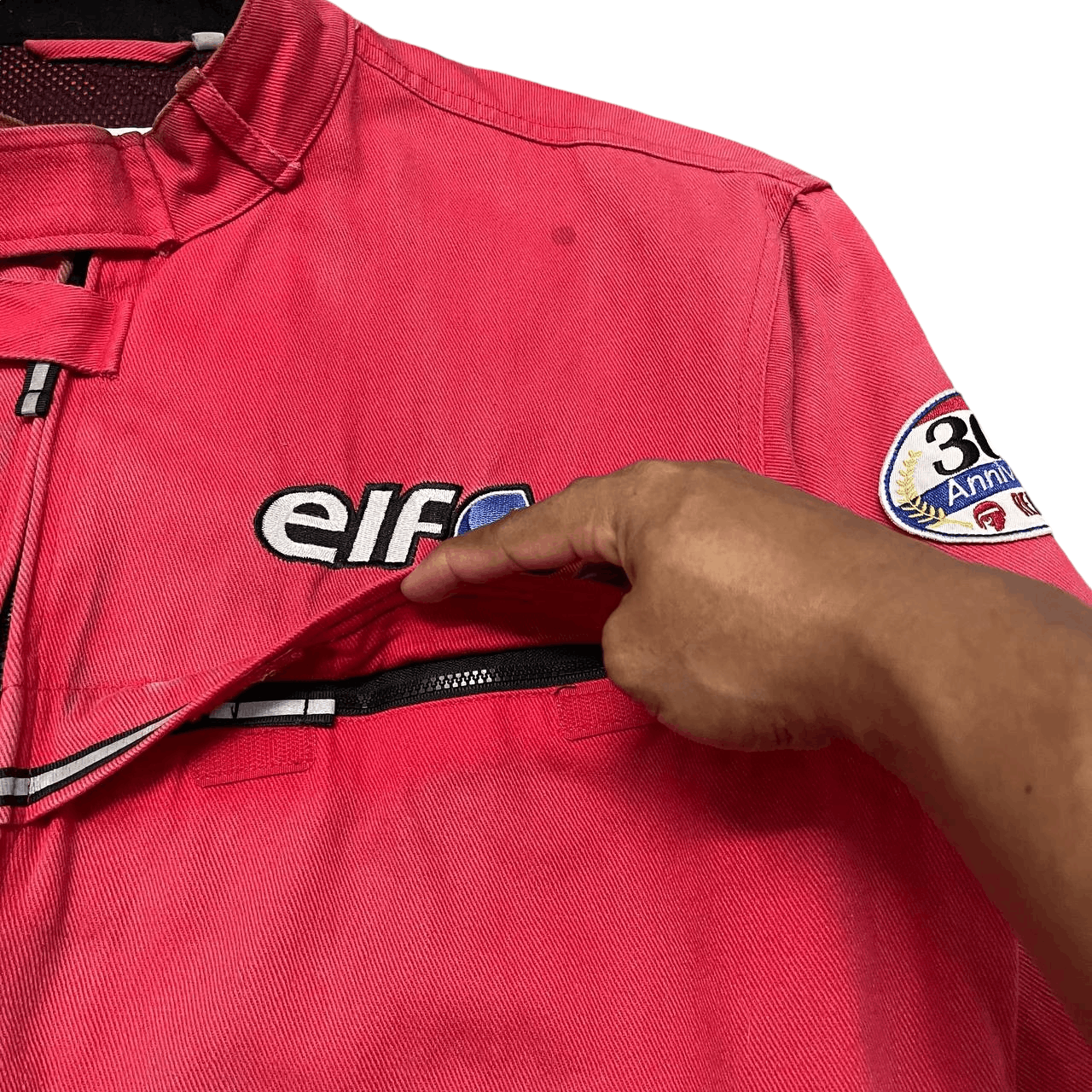 Other Vintage Elf Motorcycle Racing Team Jacket Red Baron Size US L / EU 52-54 / 3 - 6 Thumbnail